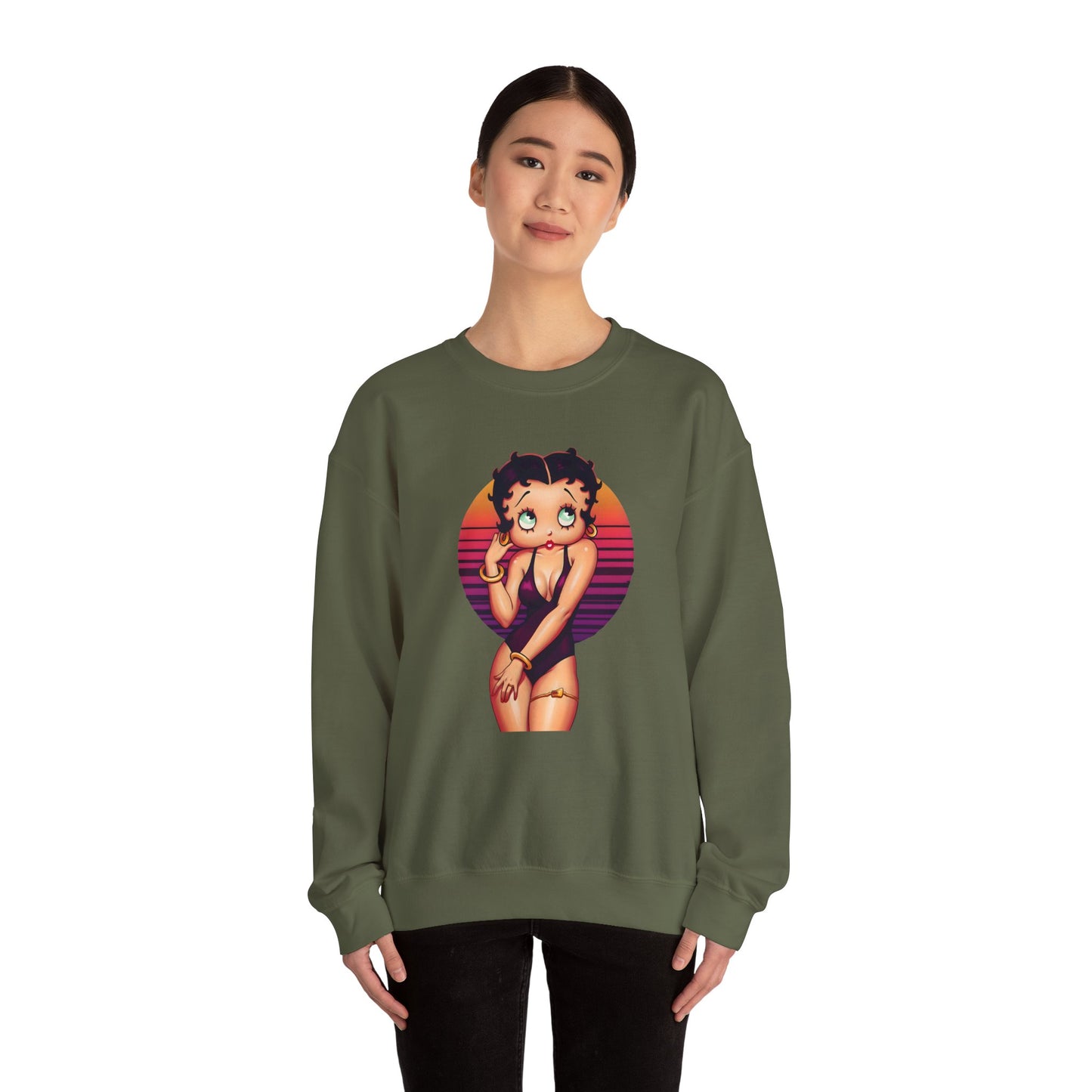 Betty Boop-Inspired Vintage Sweatshirt
