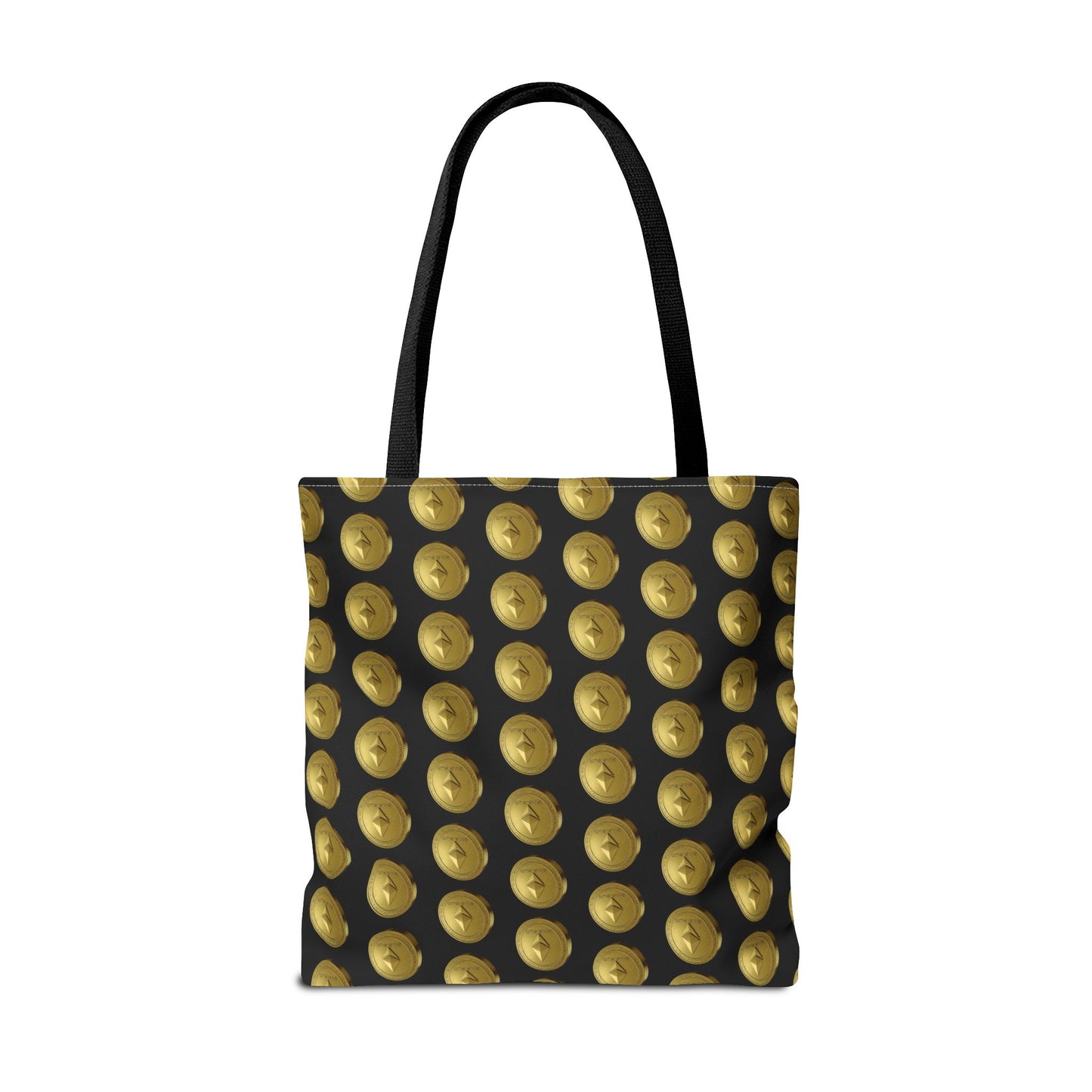 Ethereum Crypto Coin Pattern Tote Bag | Perfect for Gifts, Shopping, Beach Days, or Events