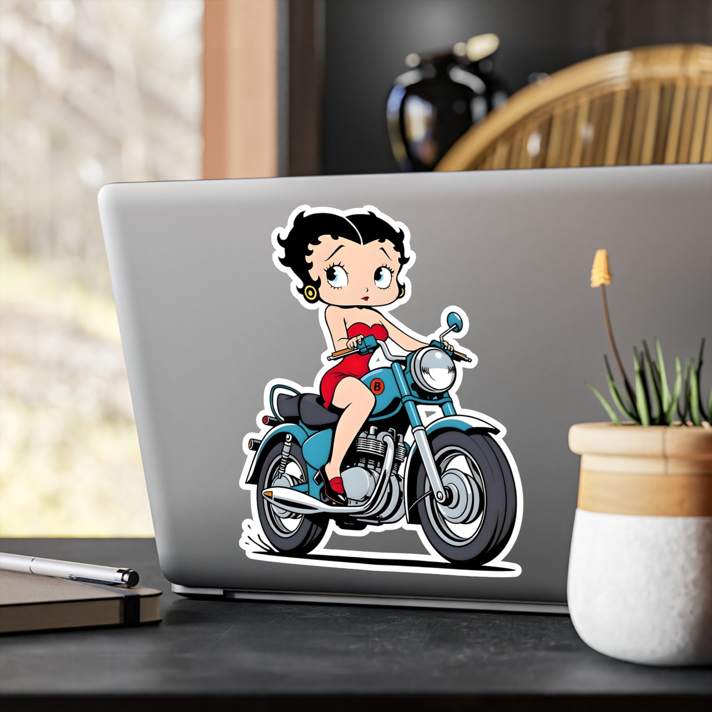 Betty Boop Motor Bike | Kiss-Cut Vinyl Decals