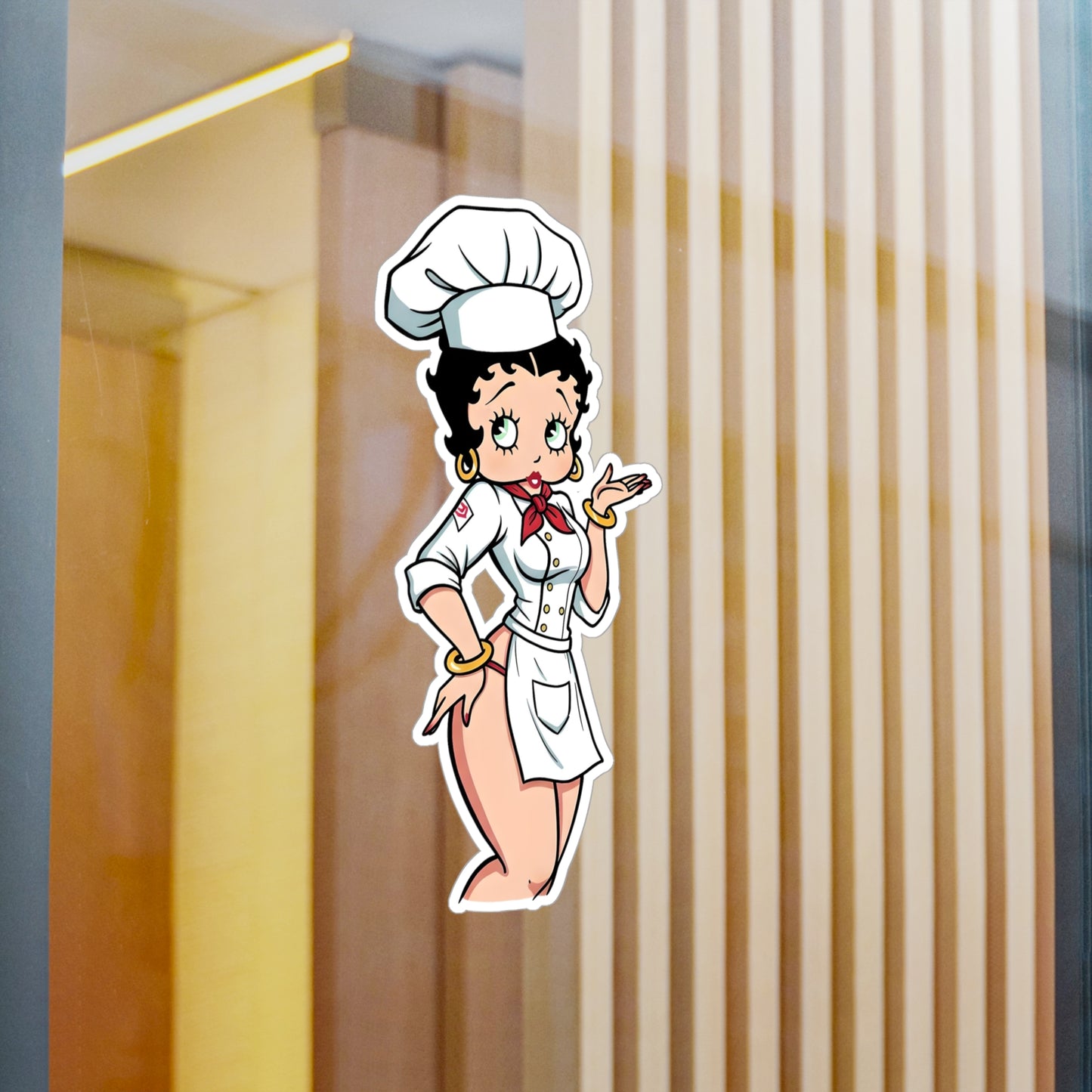Betty Boop Chef Vinyl Decal Sticker