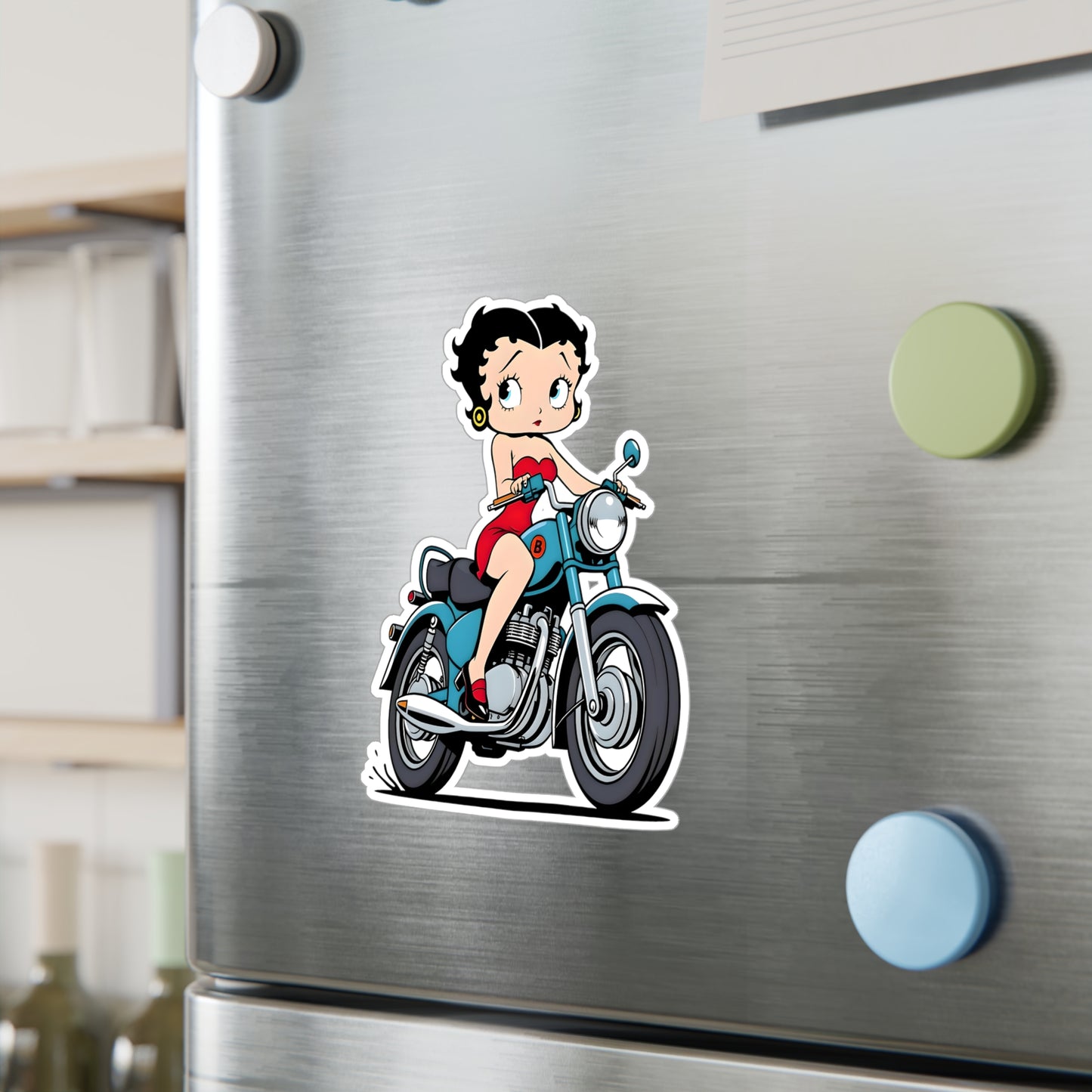 Betty Boop Motor Bike | Kiss-Cut Vinyl Decals