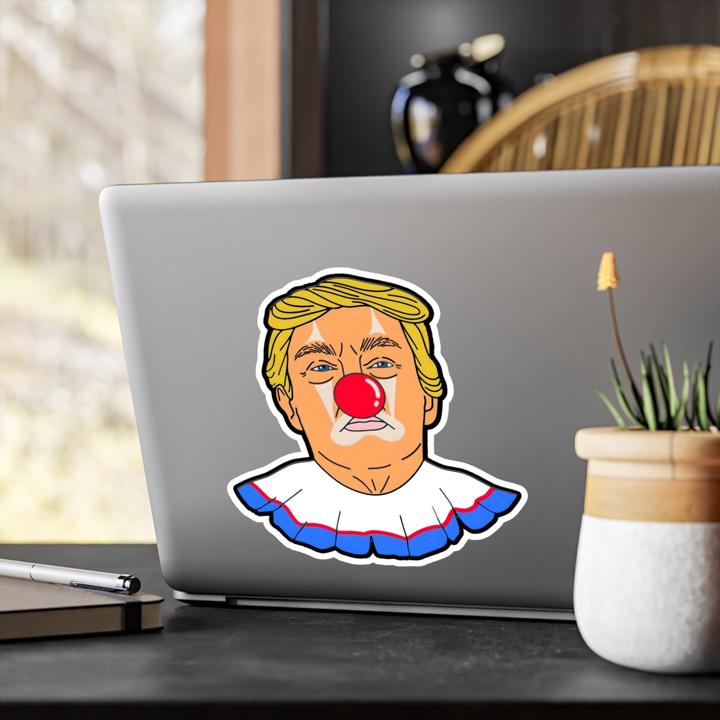 Anti-Trump Clown 1 - Kiss Cut Vinyl Sticker
