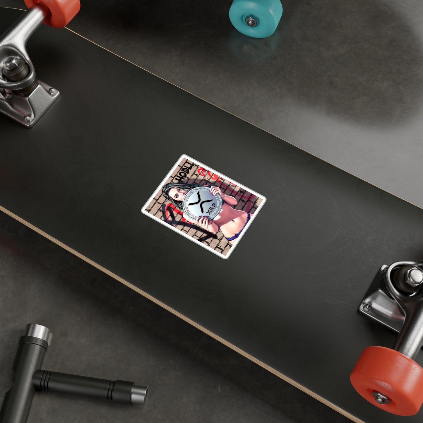 XRP hodl model | Kiss-Cut Vinyl Decals, Cryptocurrency Stickers