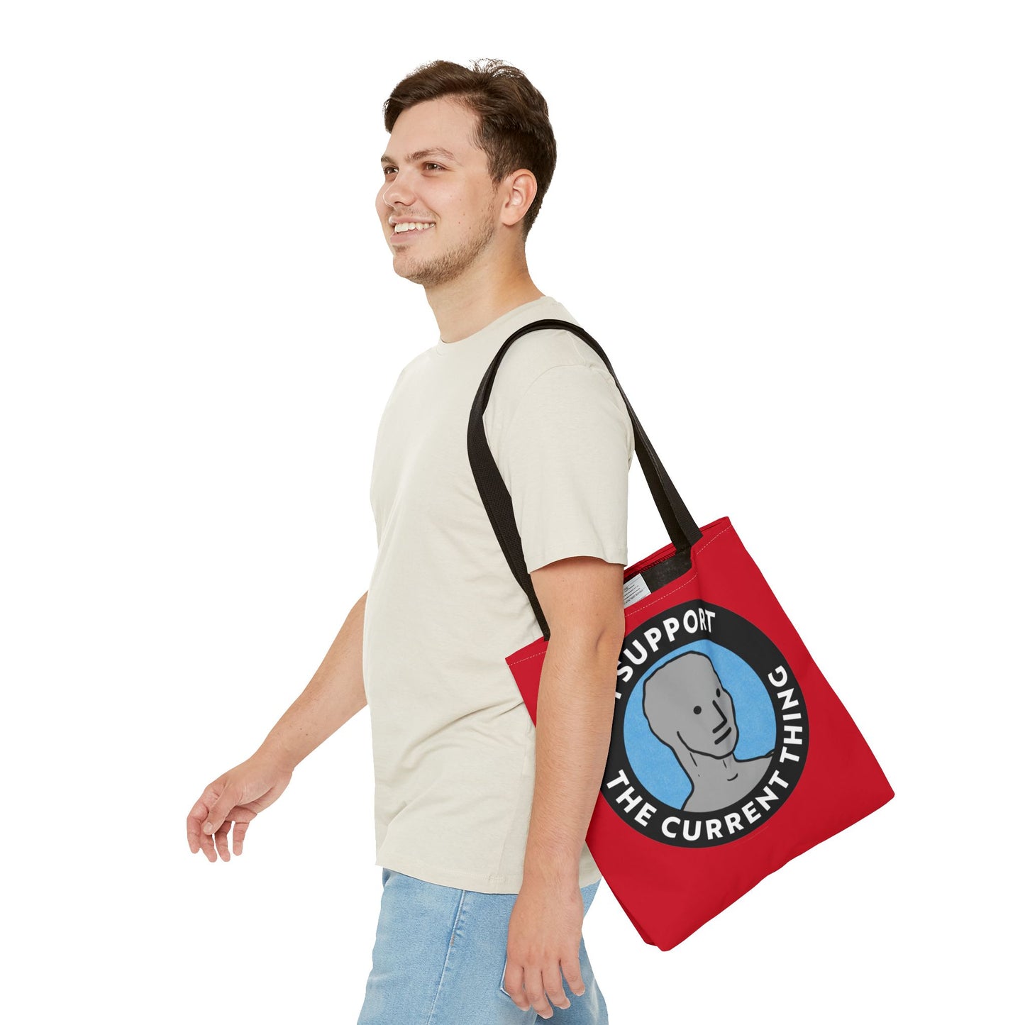 Funny Support Tote Bag, Casual Shopping Bag, Gift for Students, Trendy Tote for Everyday Use, Funny Saying, Fashion Accessories, Beach Bag