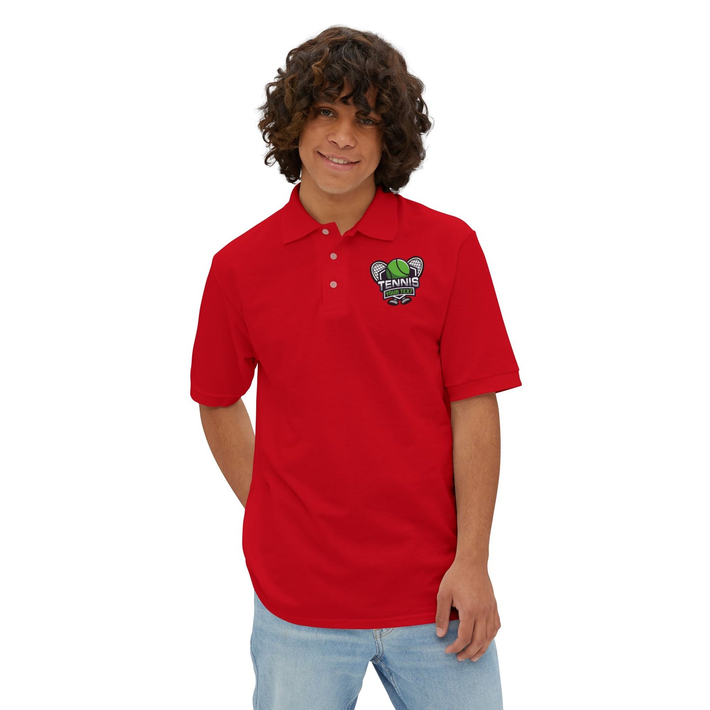 Custom Tennis Jersey Style | Men's Piqué Polo