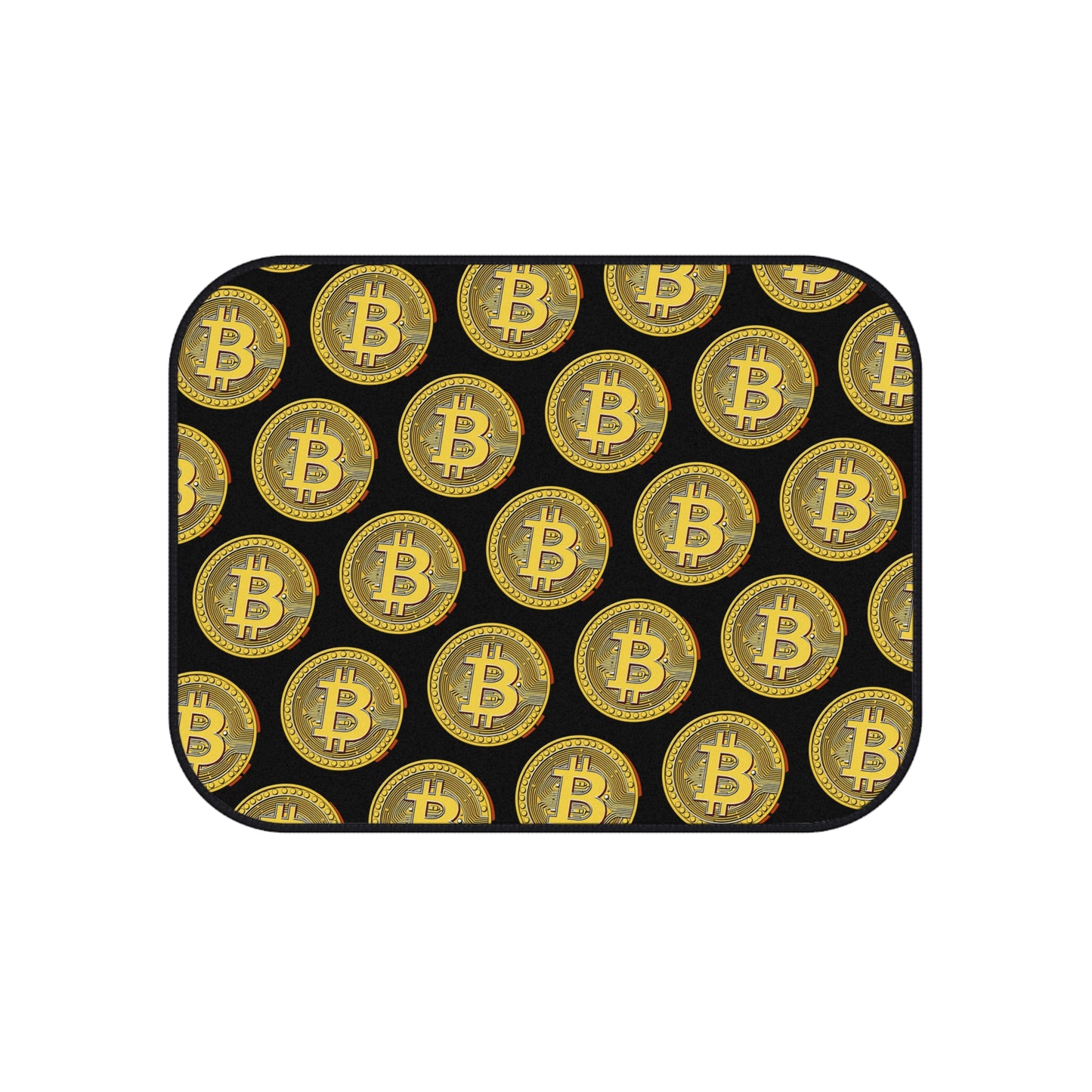 Bitcoin Car Mats Set A - Stylish Floor Mats for Crypto Enthusiasts