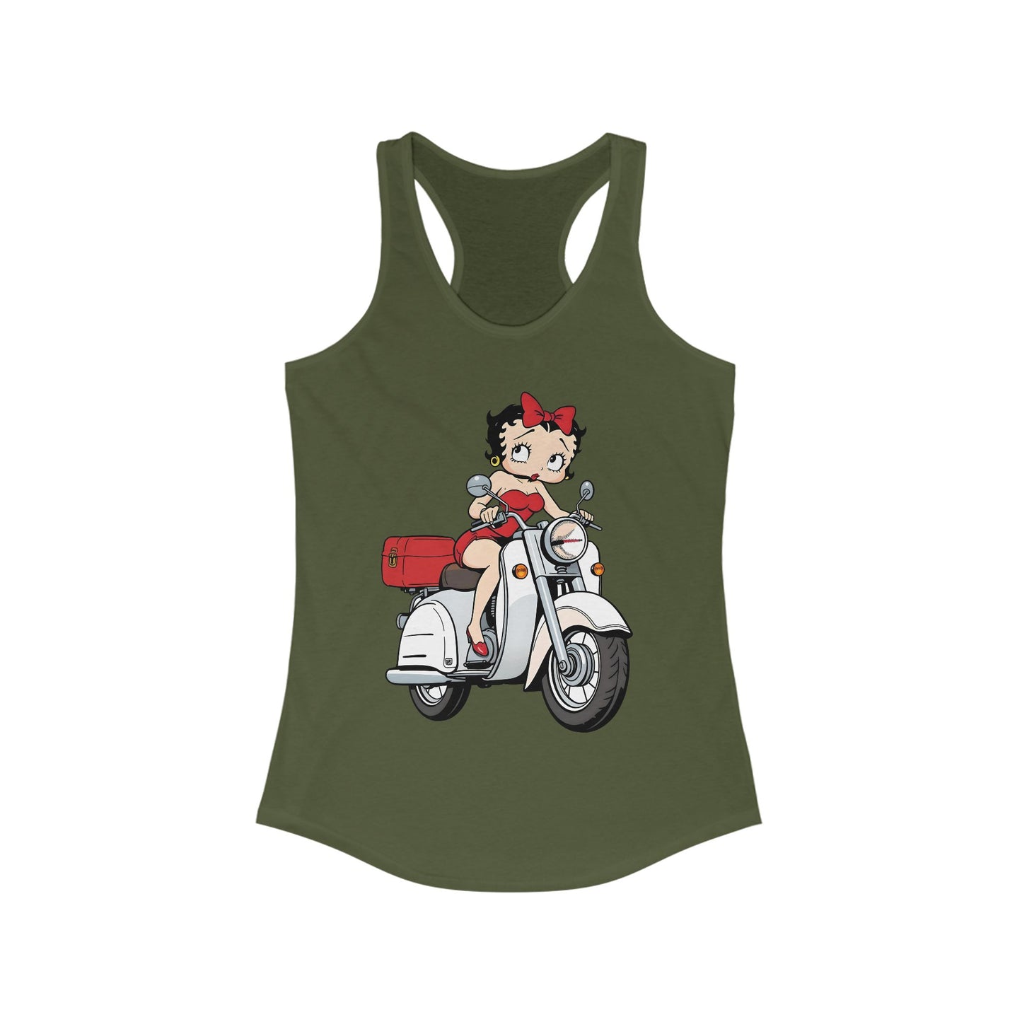 Retro Betty Boop Racerback Tank Top for Women