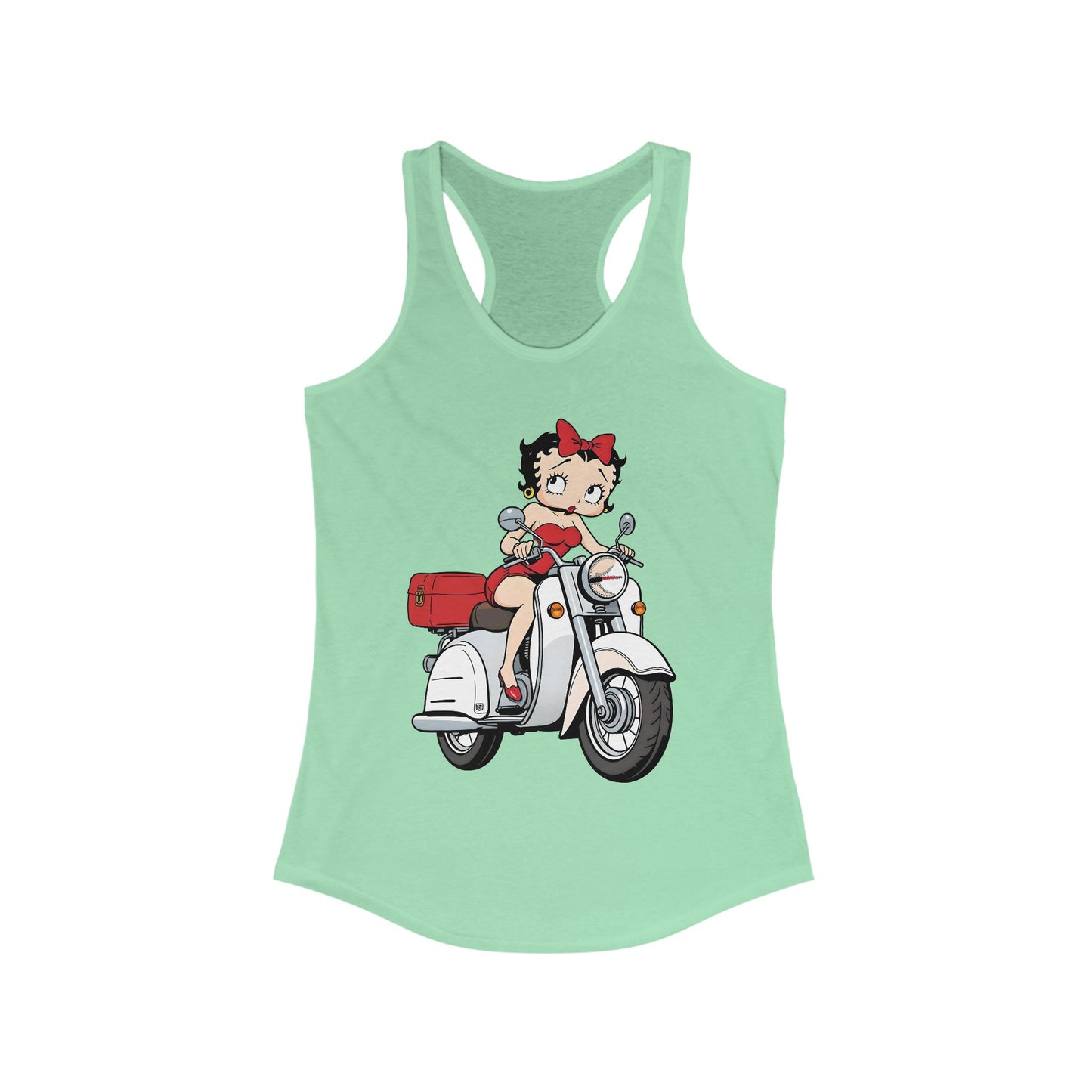 Retro Betty Boop Racerback Tank Top for Women