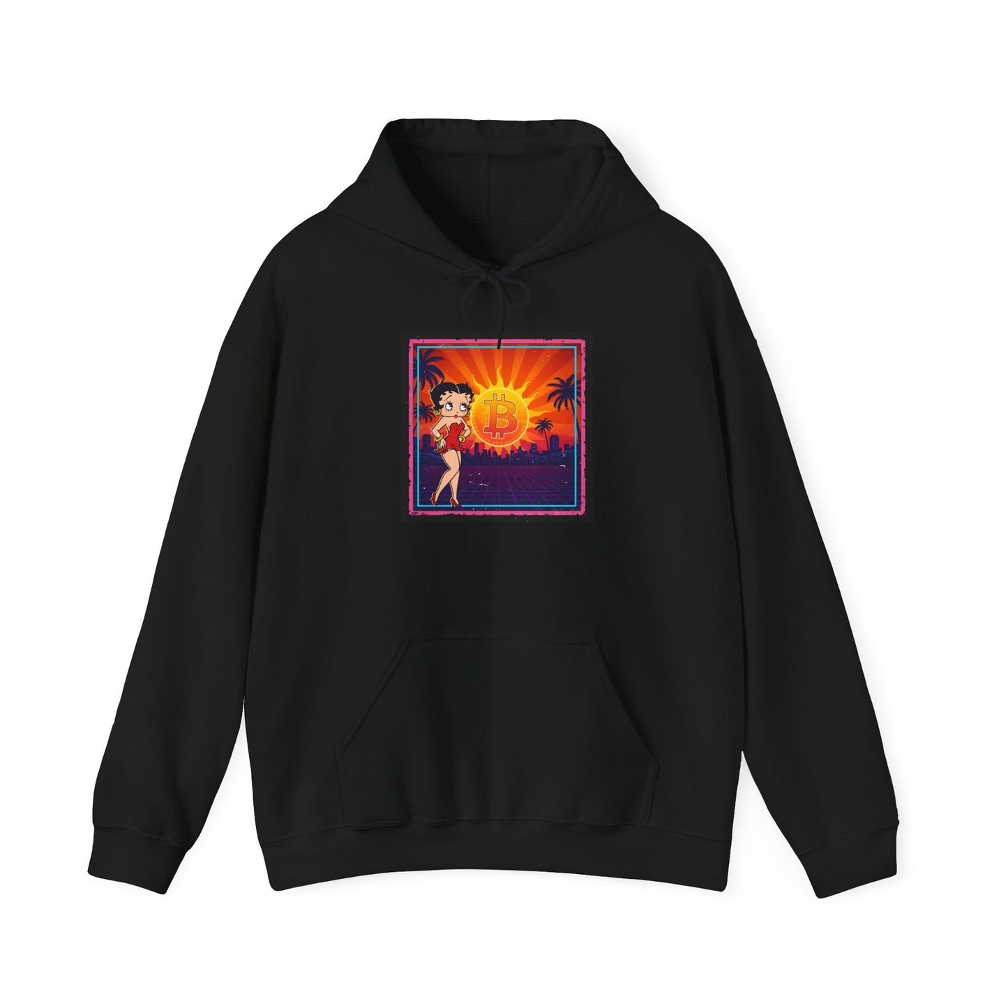 Bitcoin Betty Boop Sunrise | Unisex Heavy Blend Sweatshirt