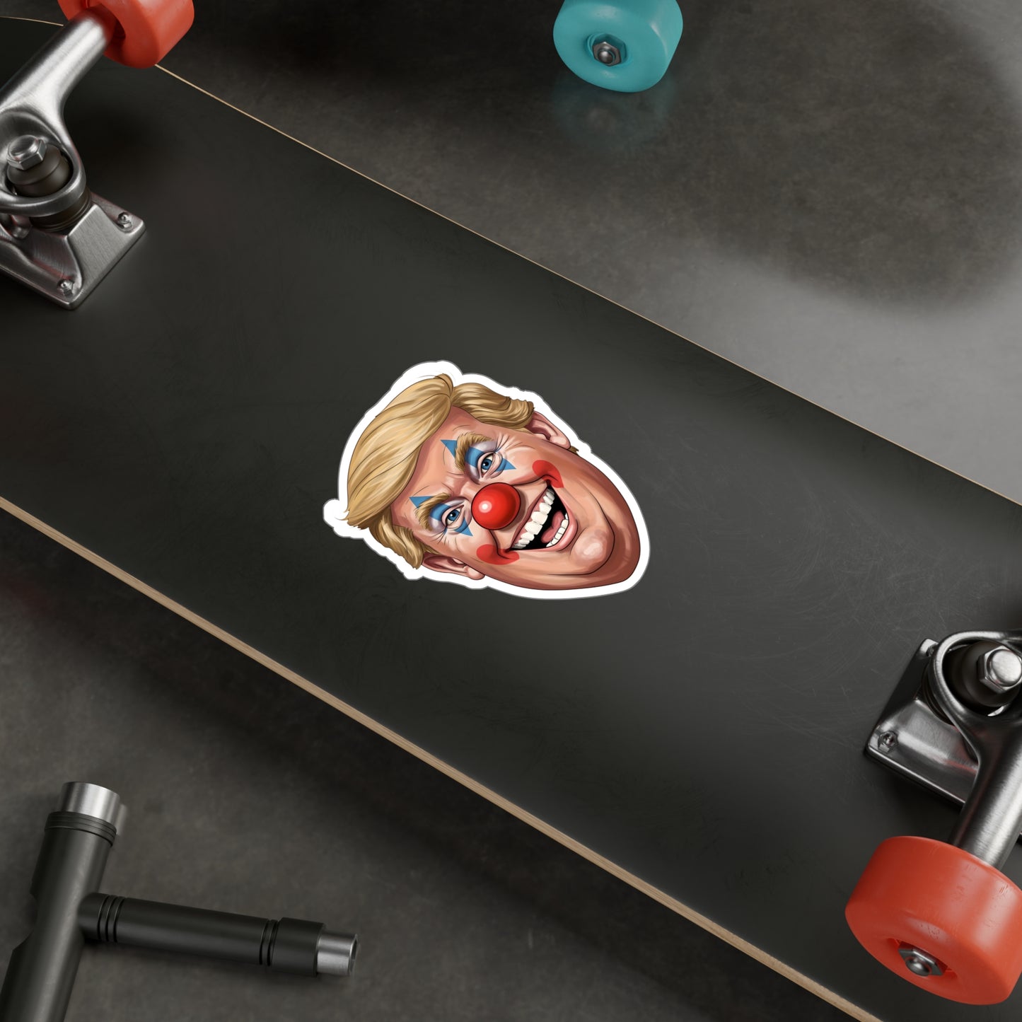 Anti Trump Clown Face - Kiss Cut Vinyl Decals