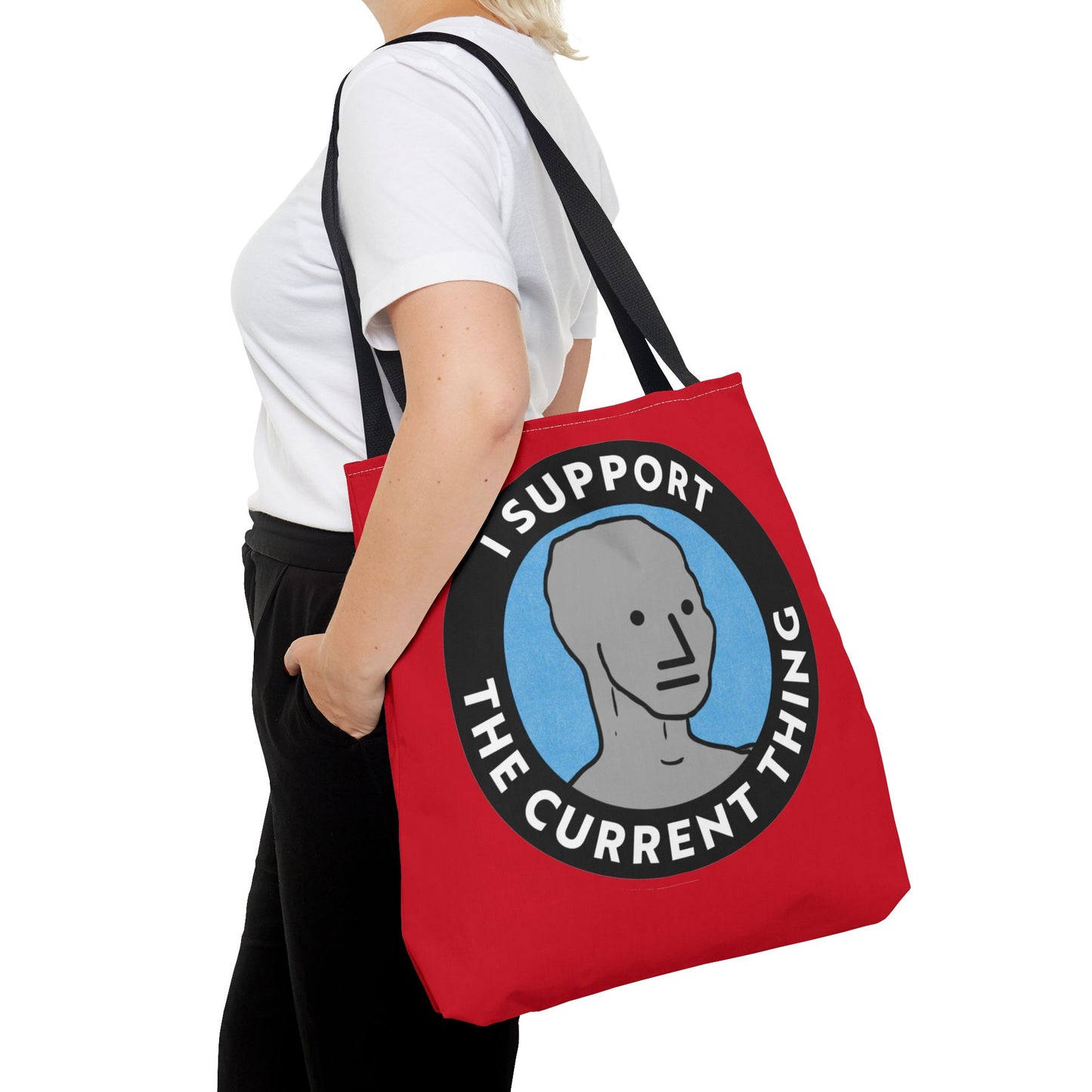 Funny Support Tote Bag, Casual Shopping Bag, Gift for Students, Trendy Tote for Everyday Use, Funny Saying, Fashion Accessories, Beach Bag