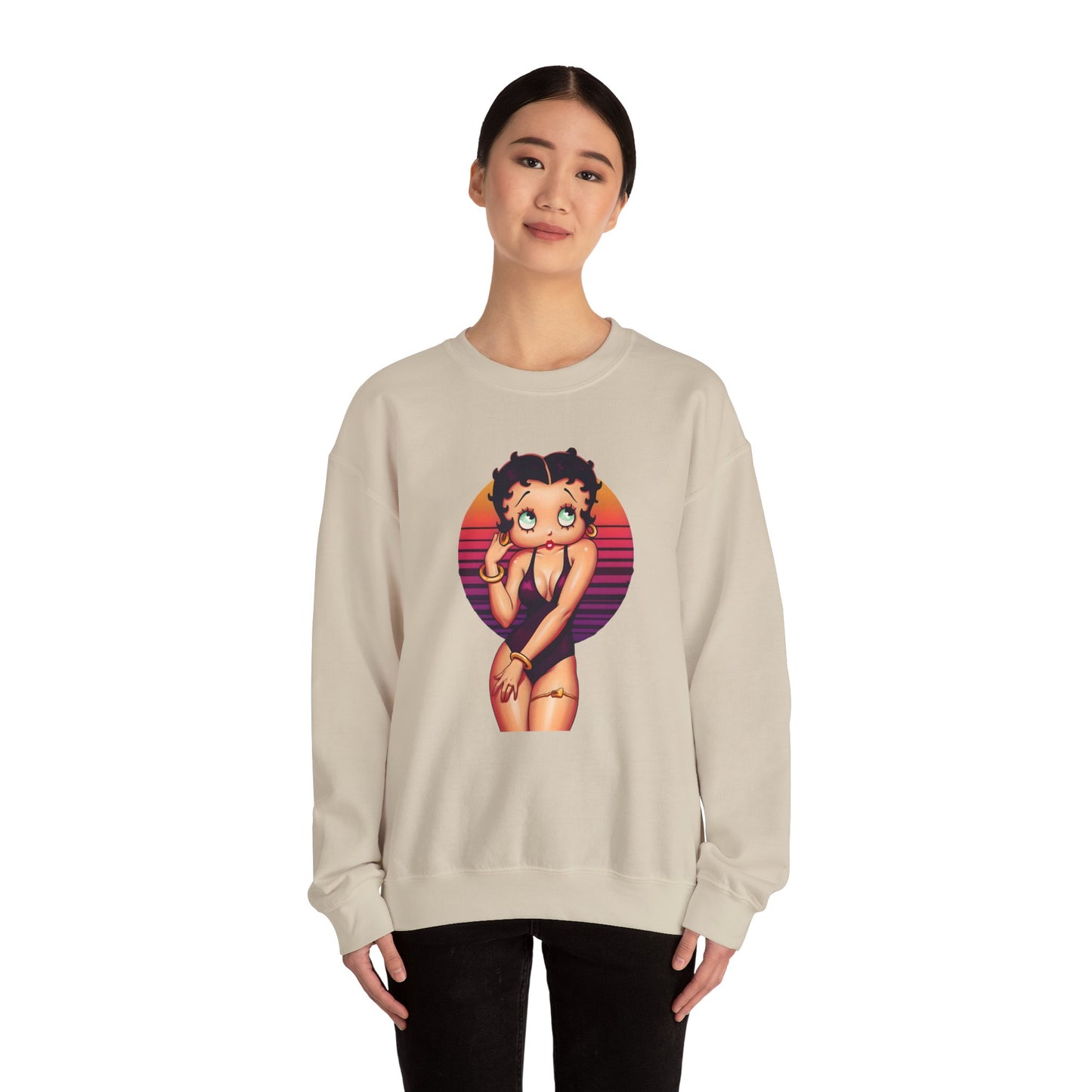Betty Boop-Inspired Vintage Sweatshirt