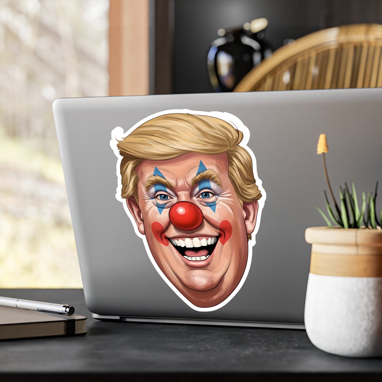 Anti Trump Clown Face - Kiss Cut Vinyl Decals