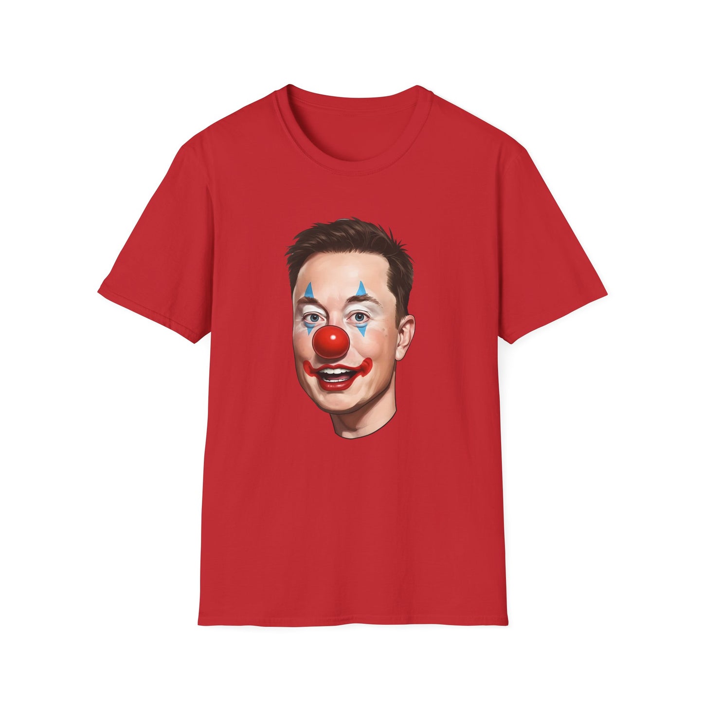 Elon Musk Clown Face | Unisex Softstyle T-Shirt