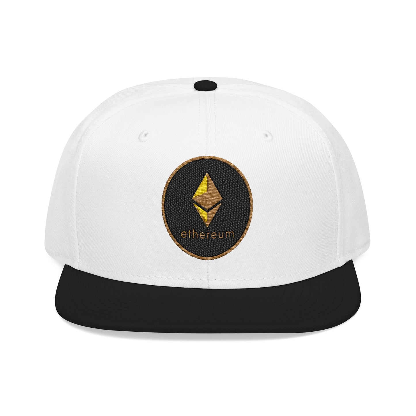 Ethereum Snapback Hat - Red Embroidered Cap for Crypto Enthusiasts