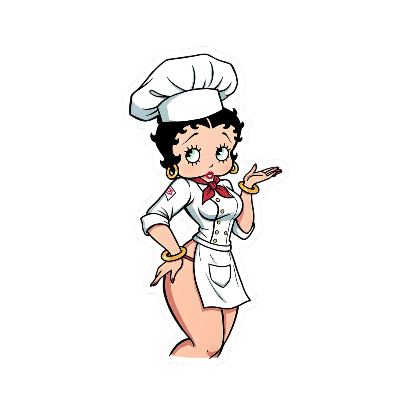Betty Boop Chef Vinyl Decal Sticker
