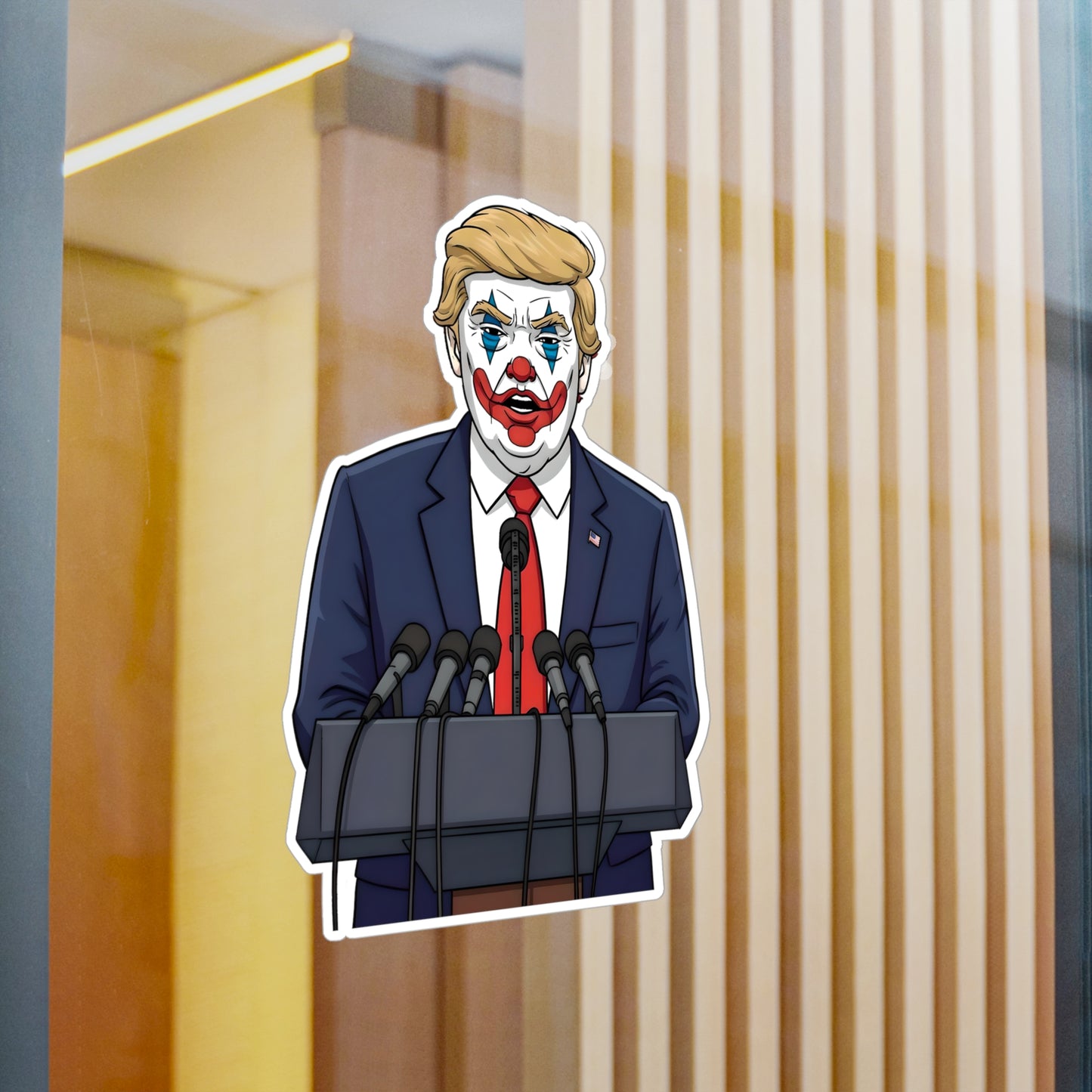 Trump Clown iv - Kiss-Cut Vinyl Decals