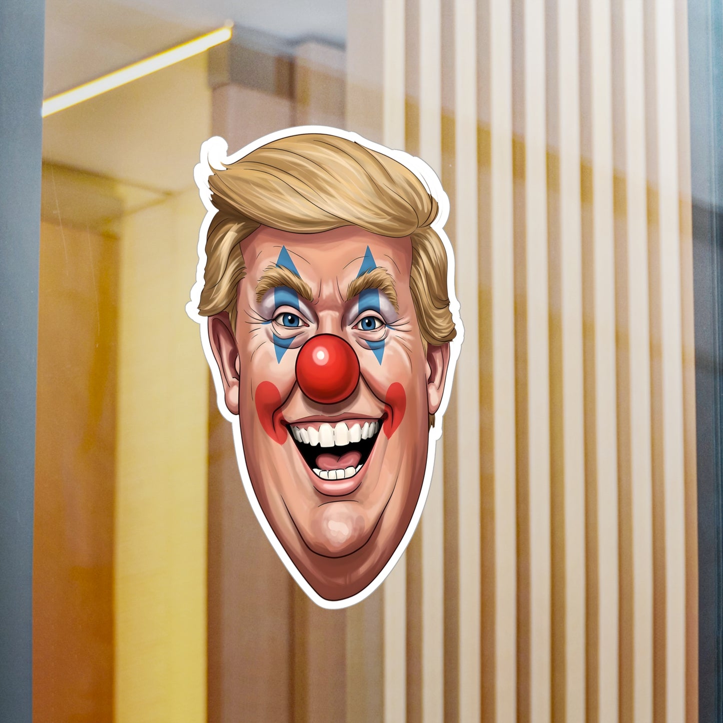 Anti Trump Clown Face - Kiss Cut Vinyl Decals