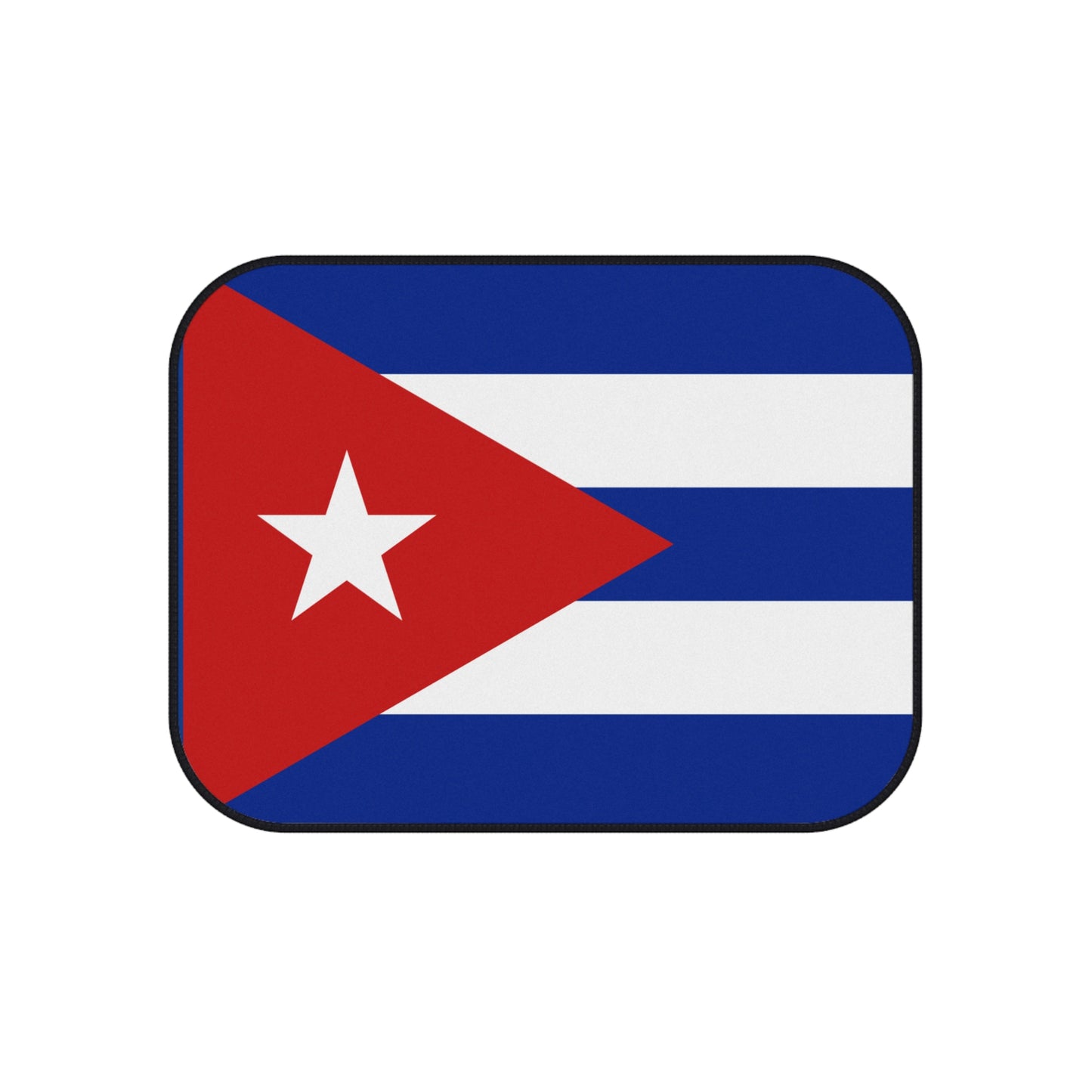Cuban Flag Car Mats Set - Vibrant Auto Accessories, Vehicle Decor, Car Interior, Gift for Travelers, Sports Fans, Homecoming