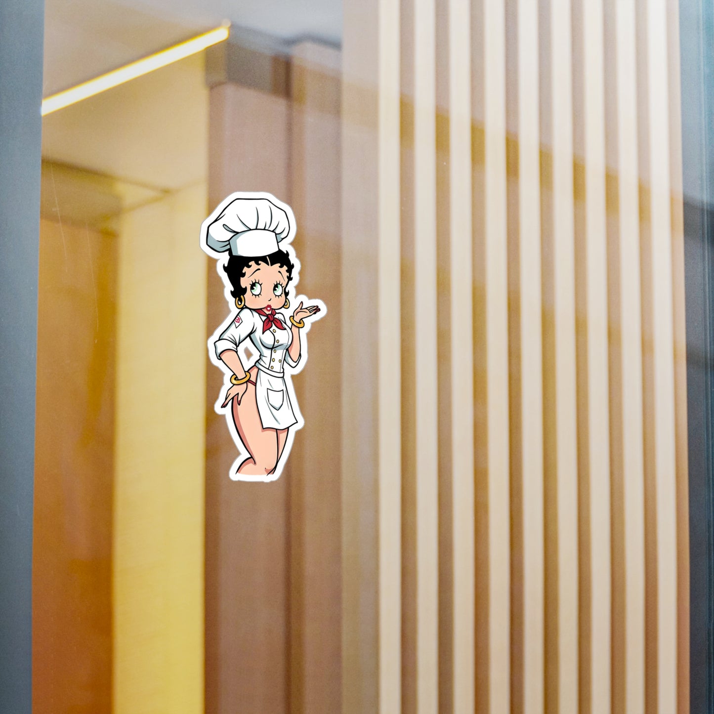 Betty Boop Chef Vinyl Decal Sticker