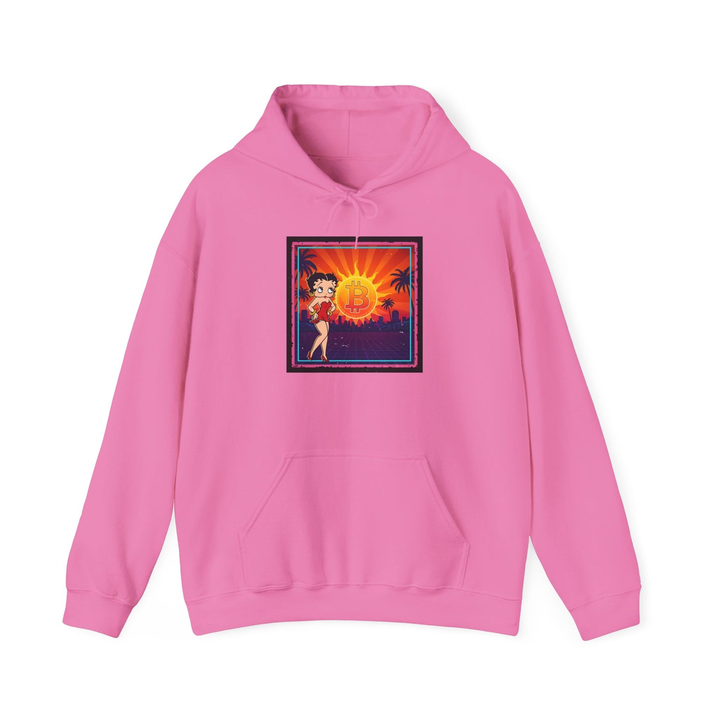Bitcoin Betty Boop Sunrise | Unisex Heavy Blend Sweatshirt