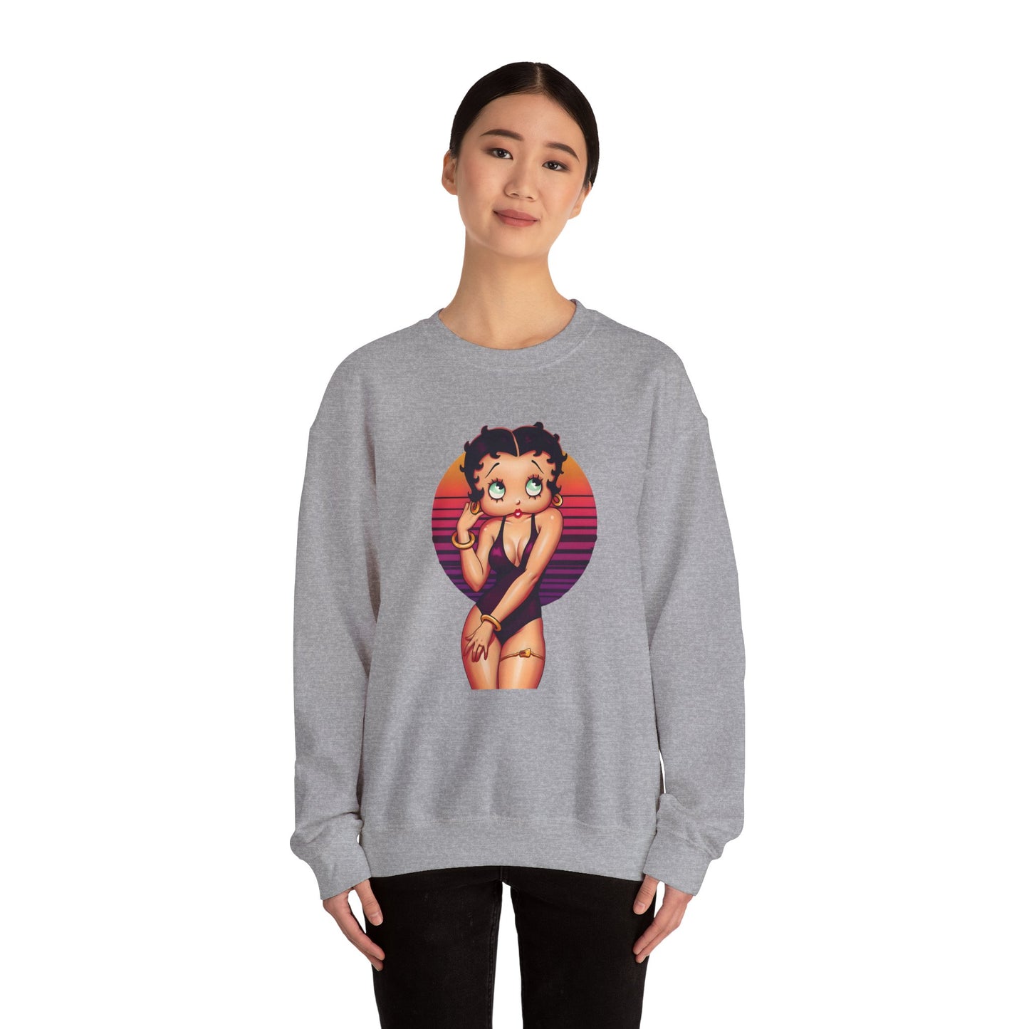 Betty Boop-Inspired Vintage Sweatshirt