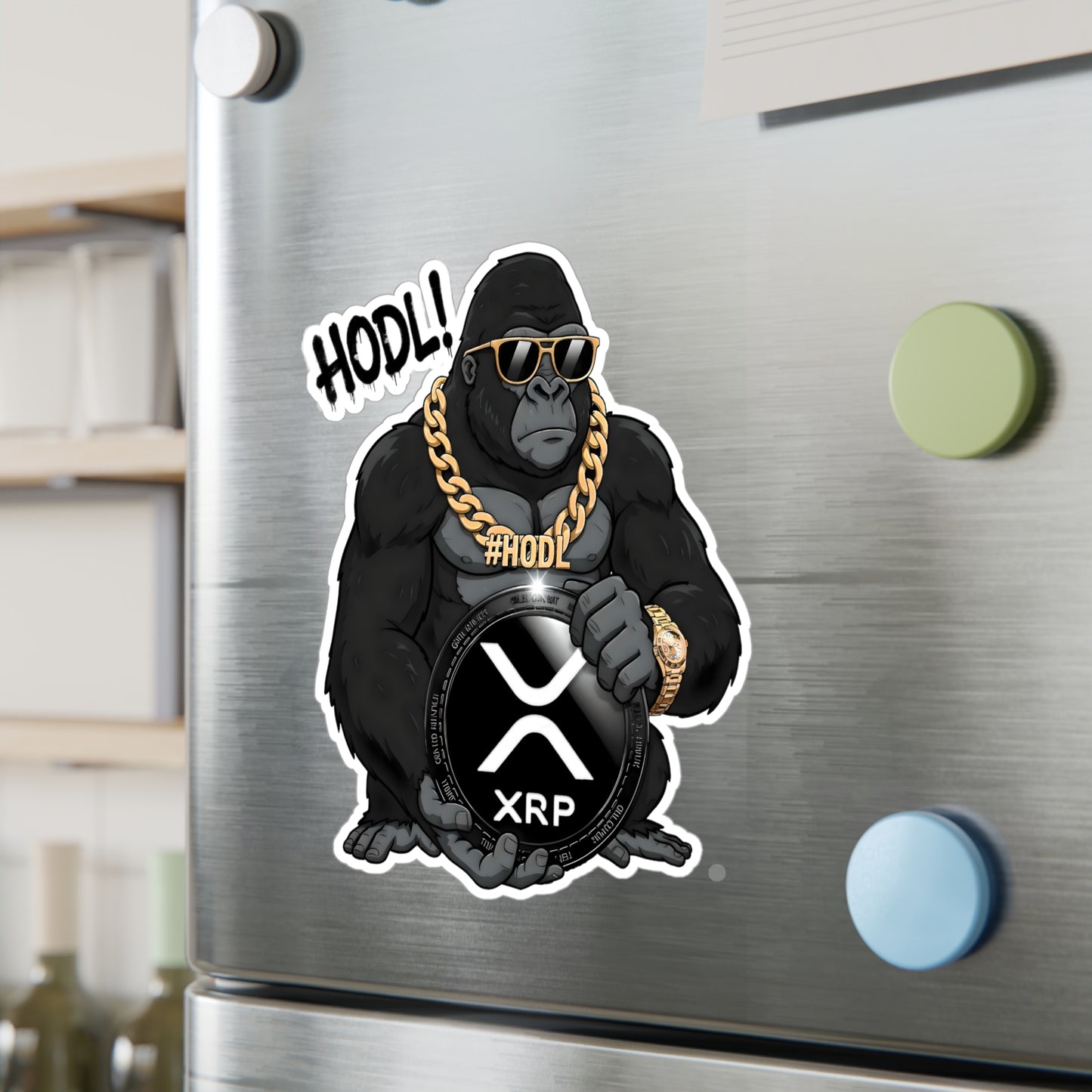 XRP Ape #HODL | Vinyl Stickers