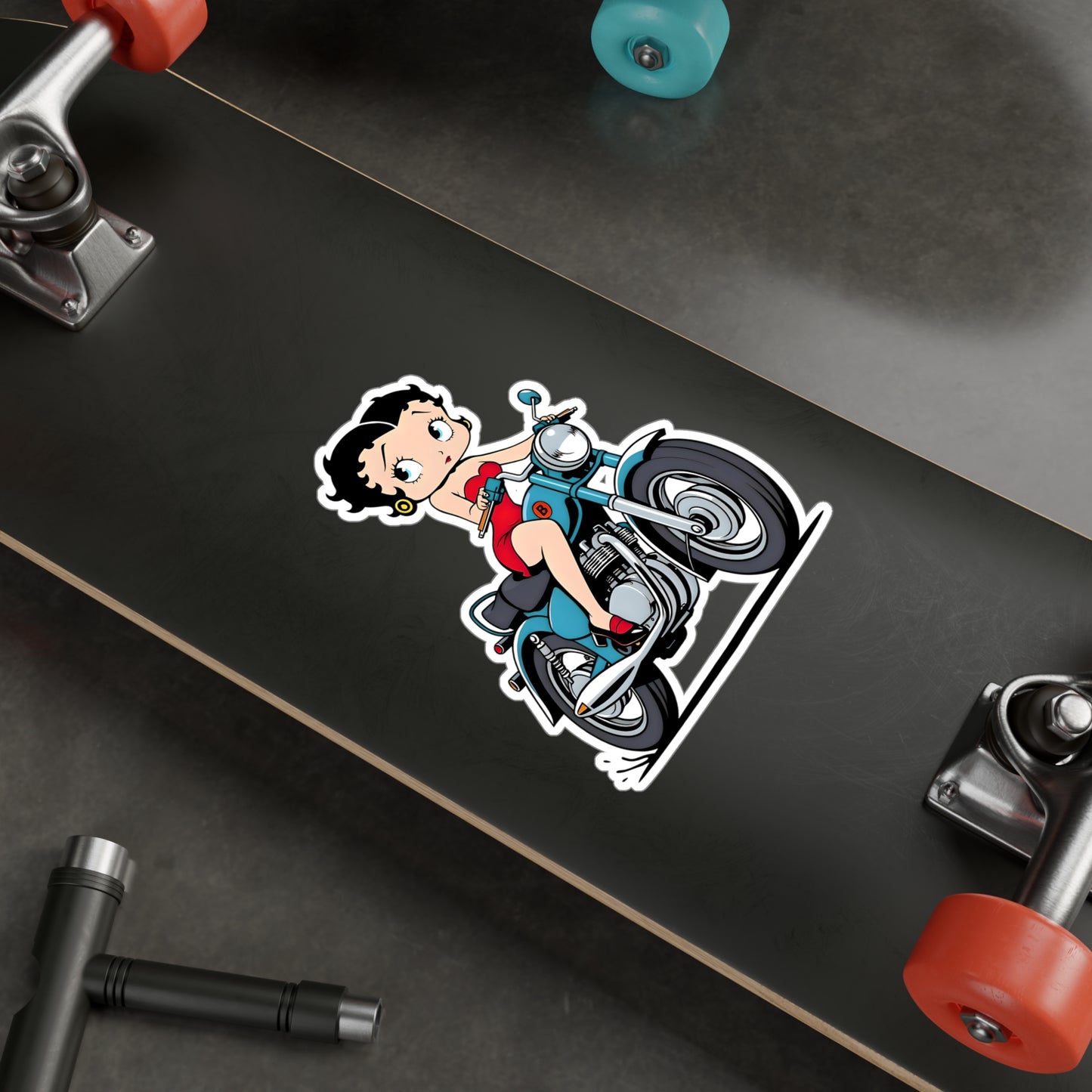 Betty Boop Motor Bike | Kiss-Cut Vinyl Decals