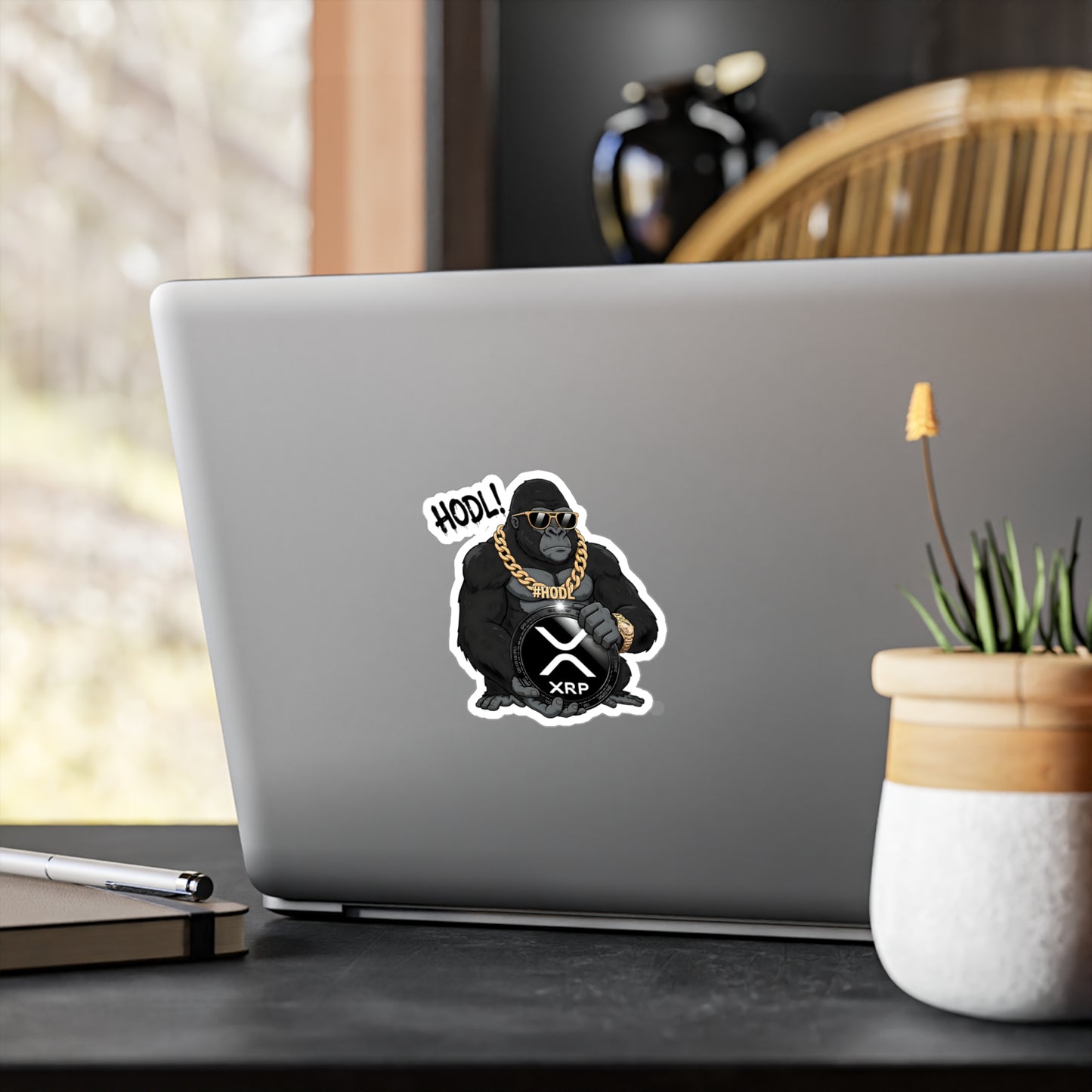 XRP Ape #HODL | Vinyl Stickers