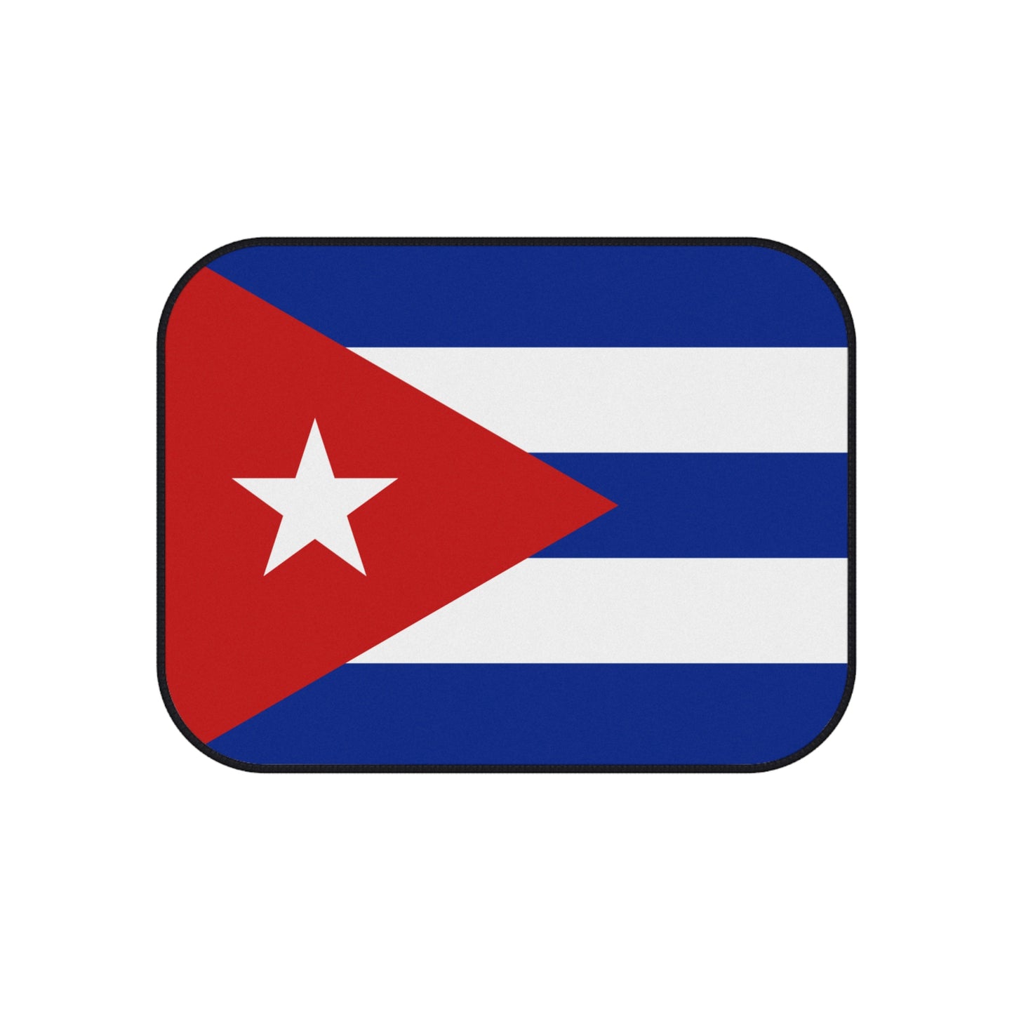Cuban Flag Car Mats Set - Vibrant Auto Accessories, Vehicle Decor, Car Interior, Gift for Travelers, Sports Fans, Homecoming