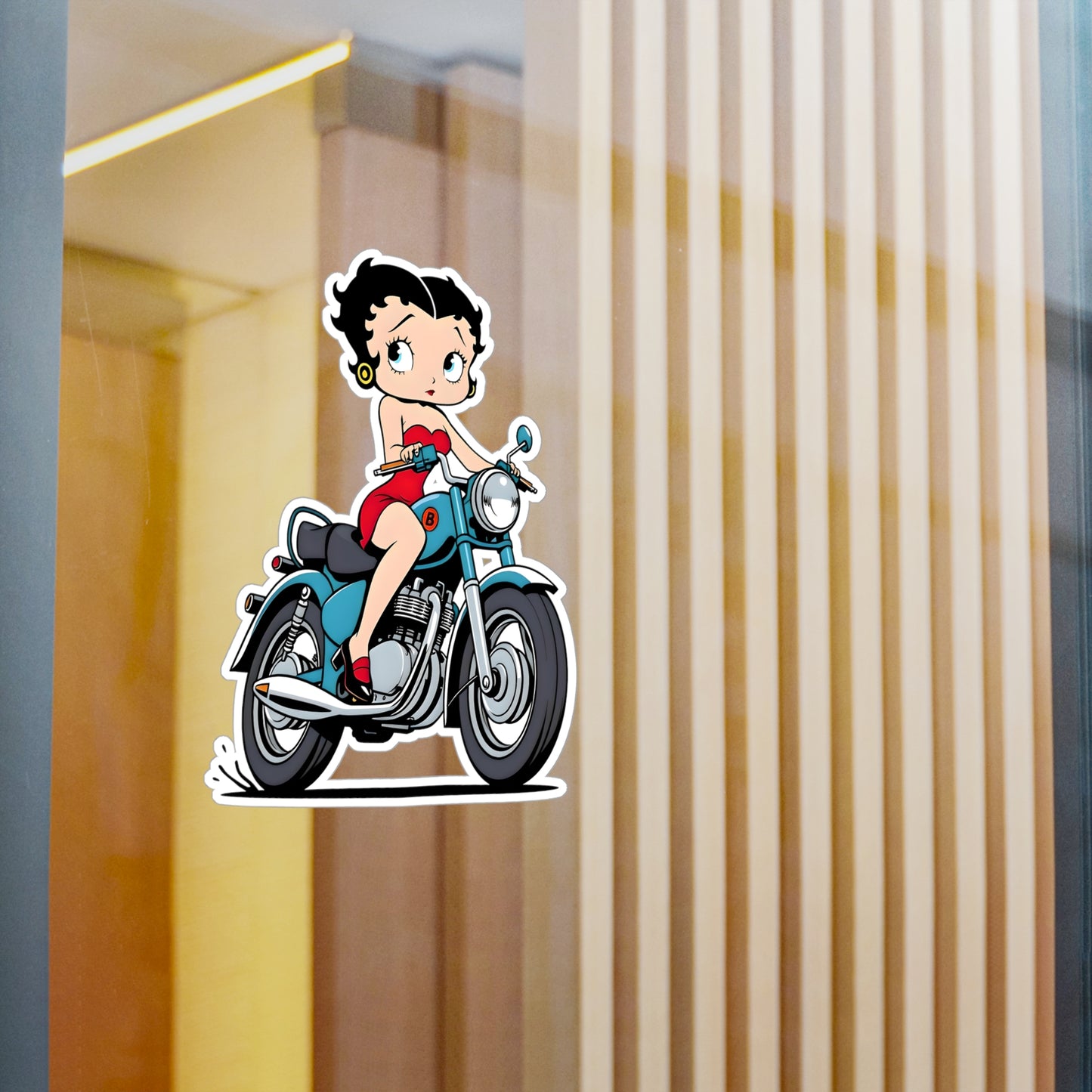 Betty Boop Motor Bike | Kiss-Cut Vinyl Decals