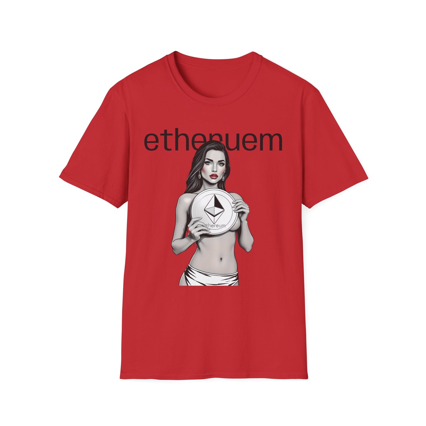 Ethereum Graphic Unisex Softstyle T-Shirt - Trendy Crypto Apparel