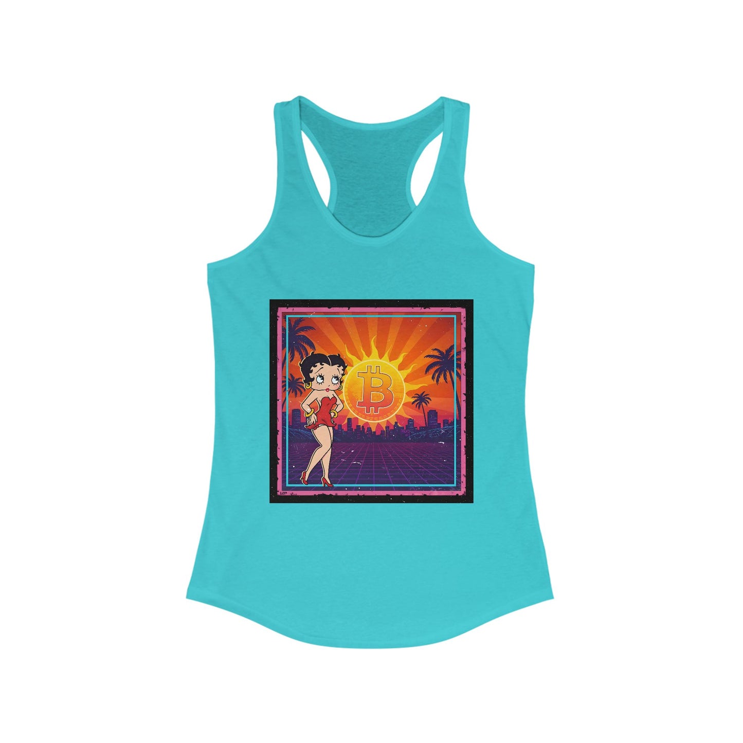 Betty Boop Bitcoin Sunrise | Womens Tank Top