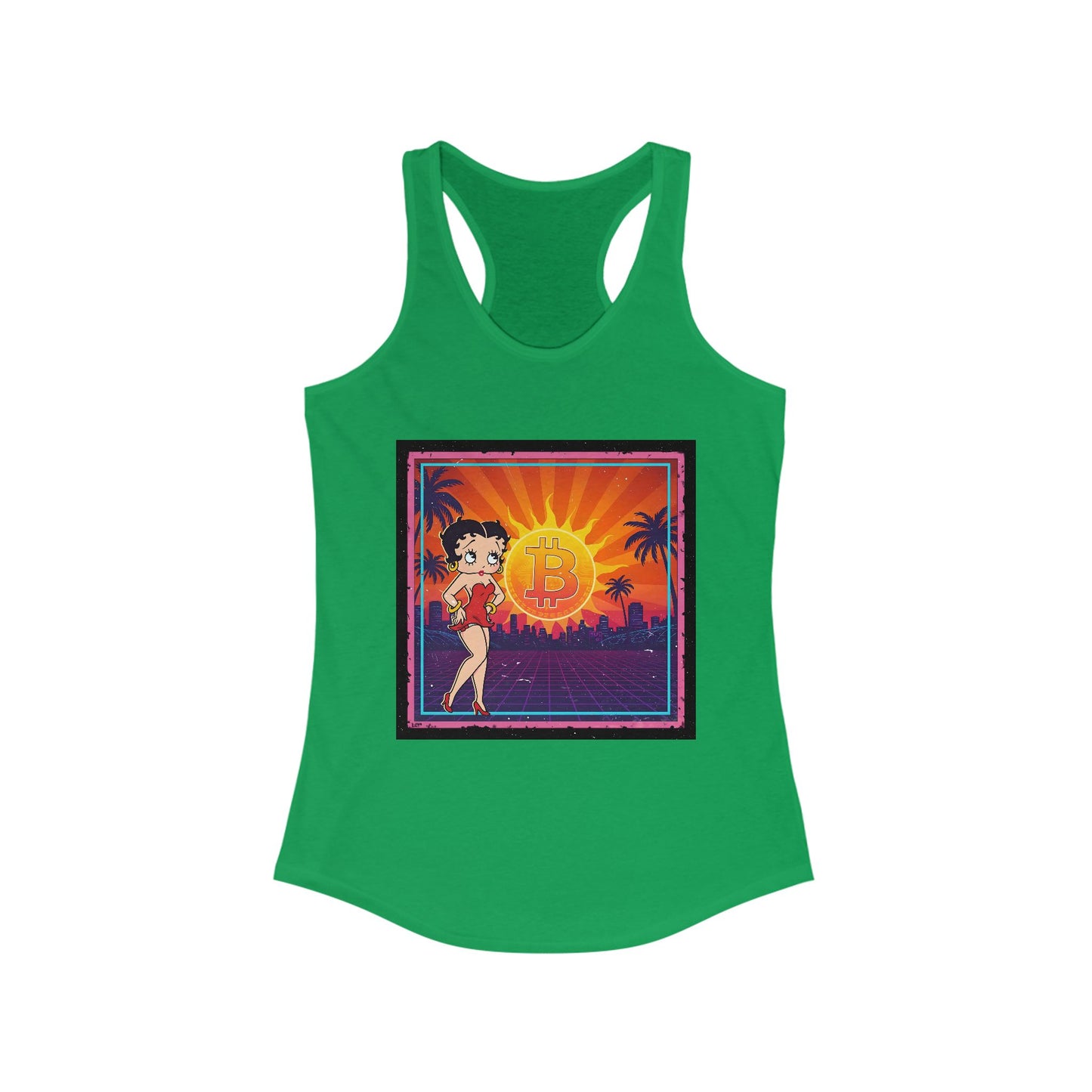Betty Boop Bitcoin Sunrise | Womens Tank Top