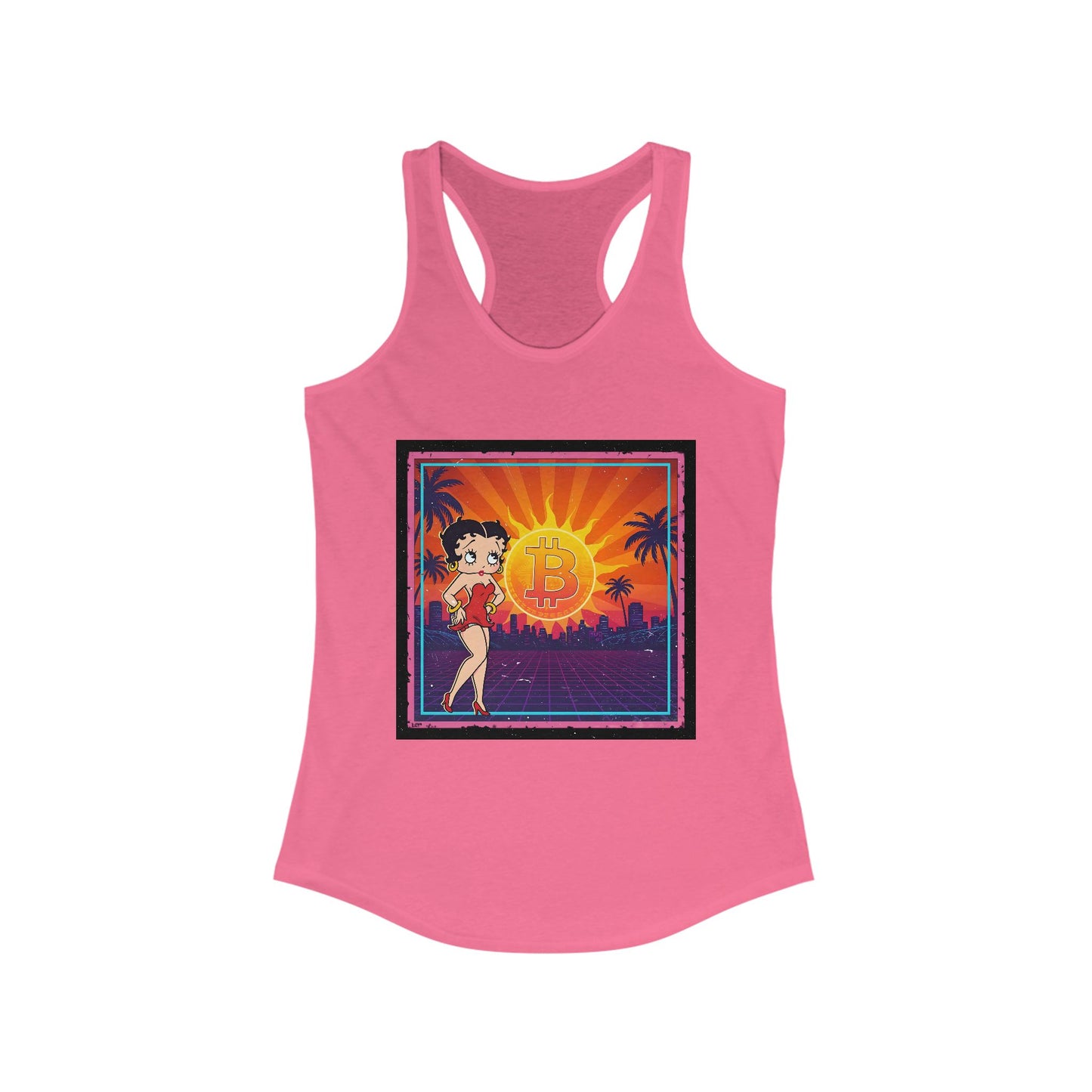 Betty Boop Bitcoin Sunrise | Womens Tank Top