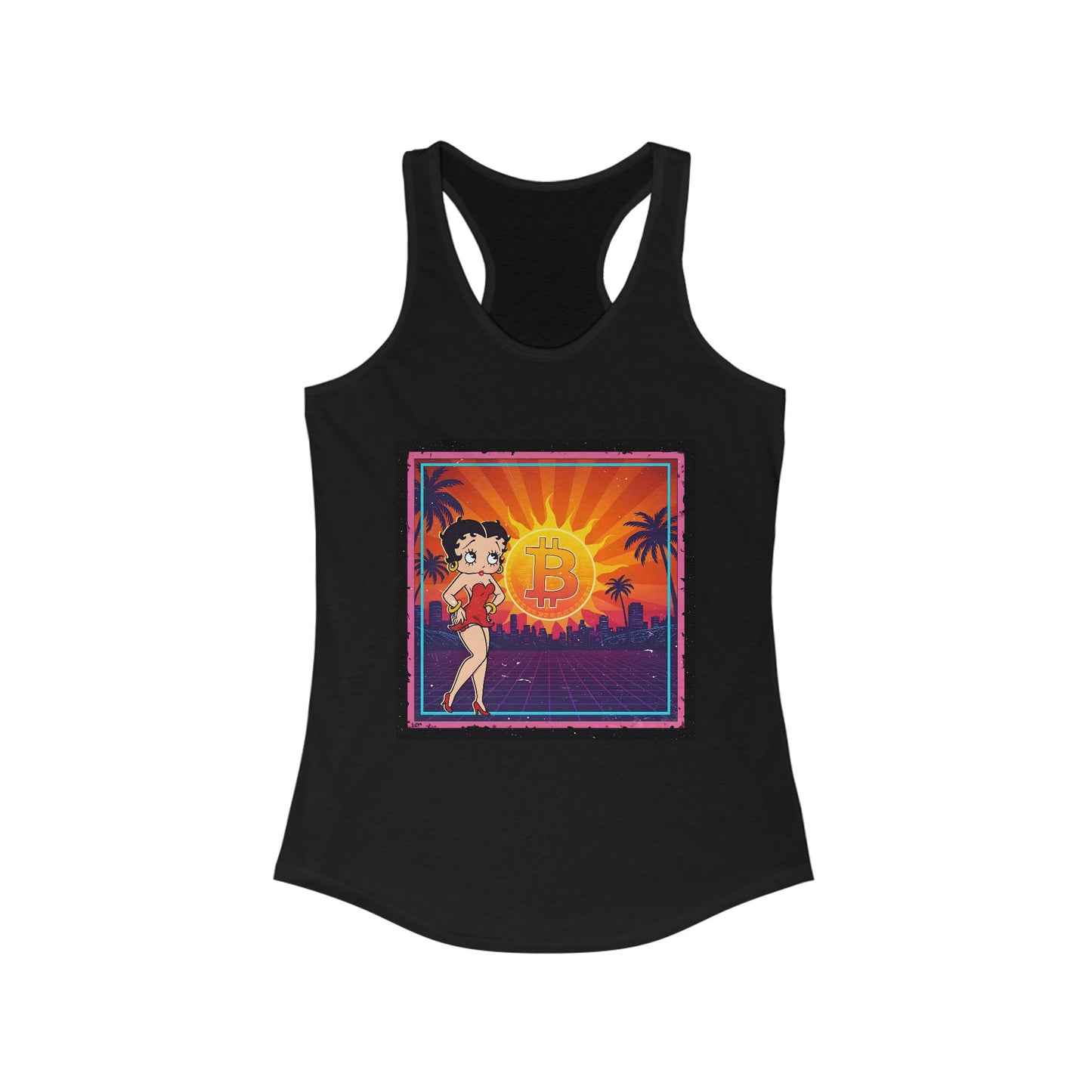 Betty Boop Bitcoin Sunrise | Womens Tank Top