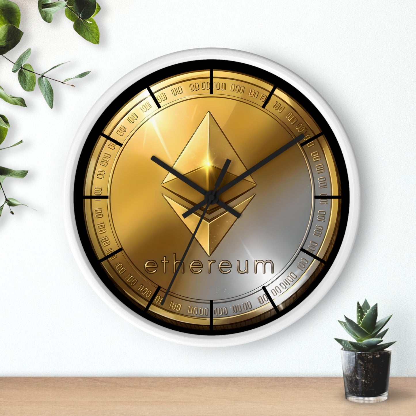 Ethereum Coin Wall Clock