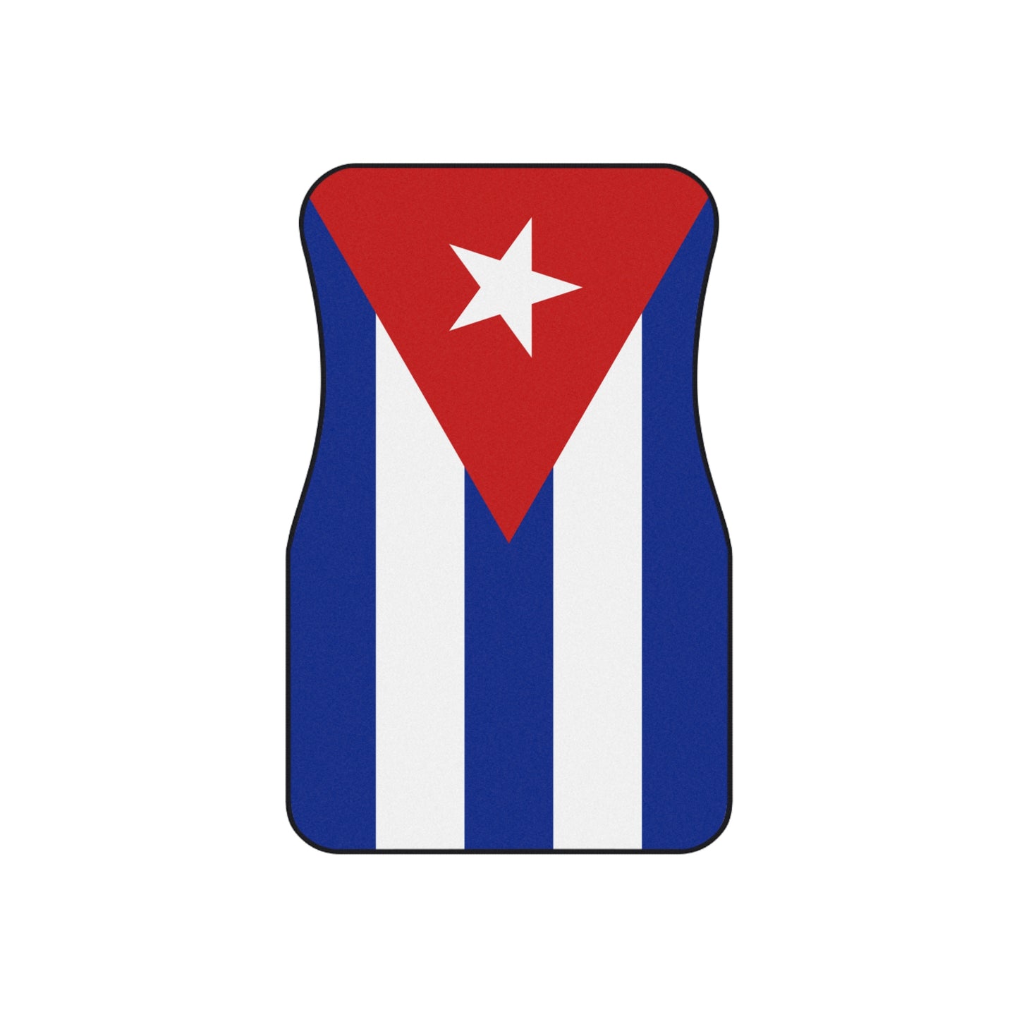 Cuban Flag Car Mats Set - Vibrant Auto Accessories, Vehicle Decor, Car Interior, Gift for Travelers, Sports Fans, Homecoming
