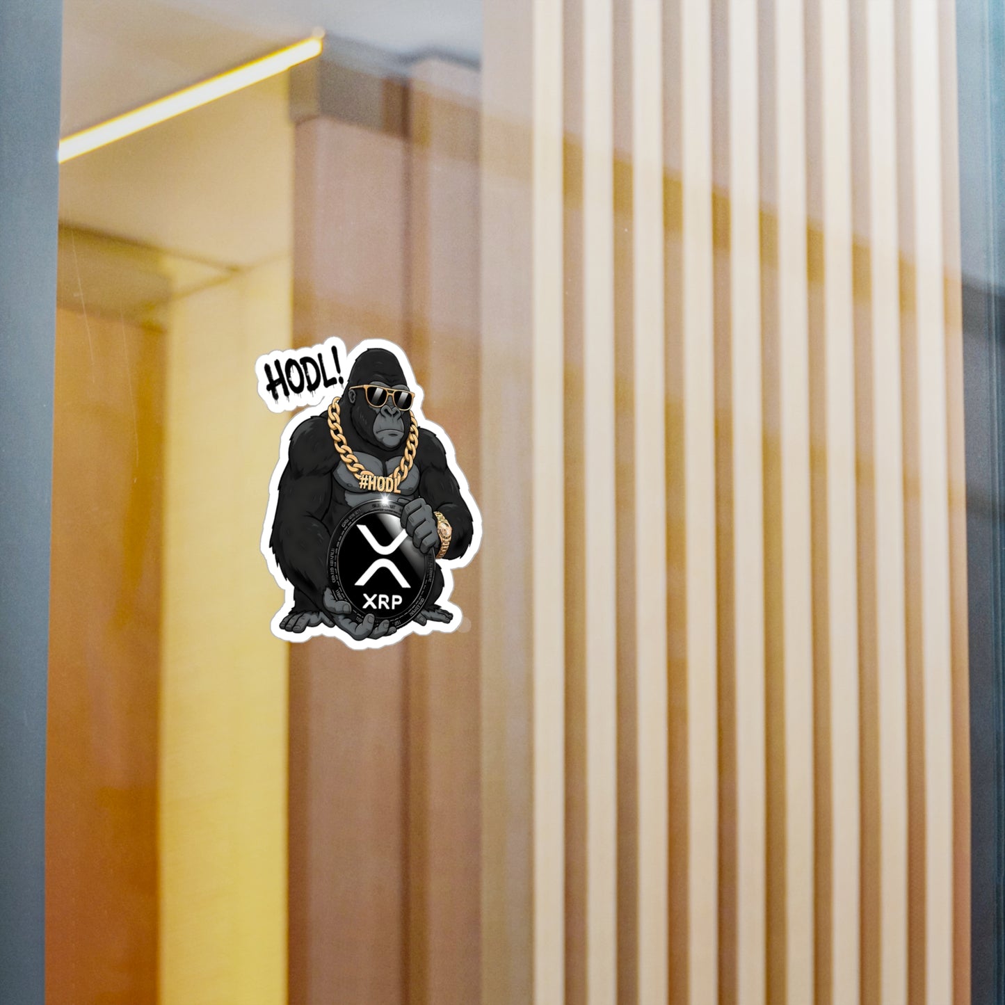 XRP Ape #HODL | Vinyl Stickers