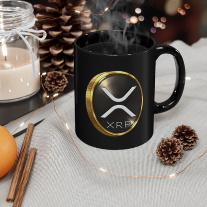 XRP Crypto Coin Black Mug - Coffee Cup