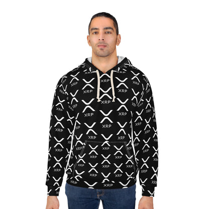 XRP Inspired Unisex Pullover Hoodie, Cozy Cryptocurrency Hoodie, Casual Streetwear, Ideal Gift for Crypto Enthusiasts