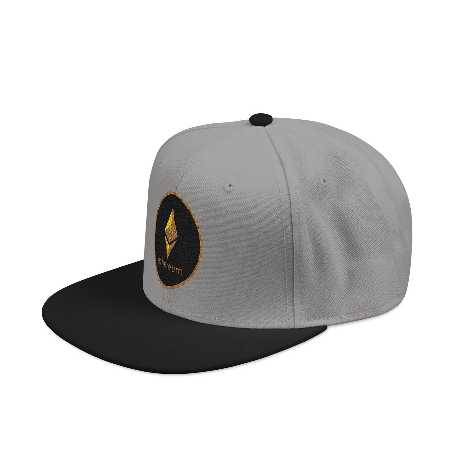 Ethereum Snapback Hat - Red Embroidered Cap for Crypto Enthusiasts
