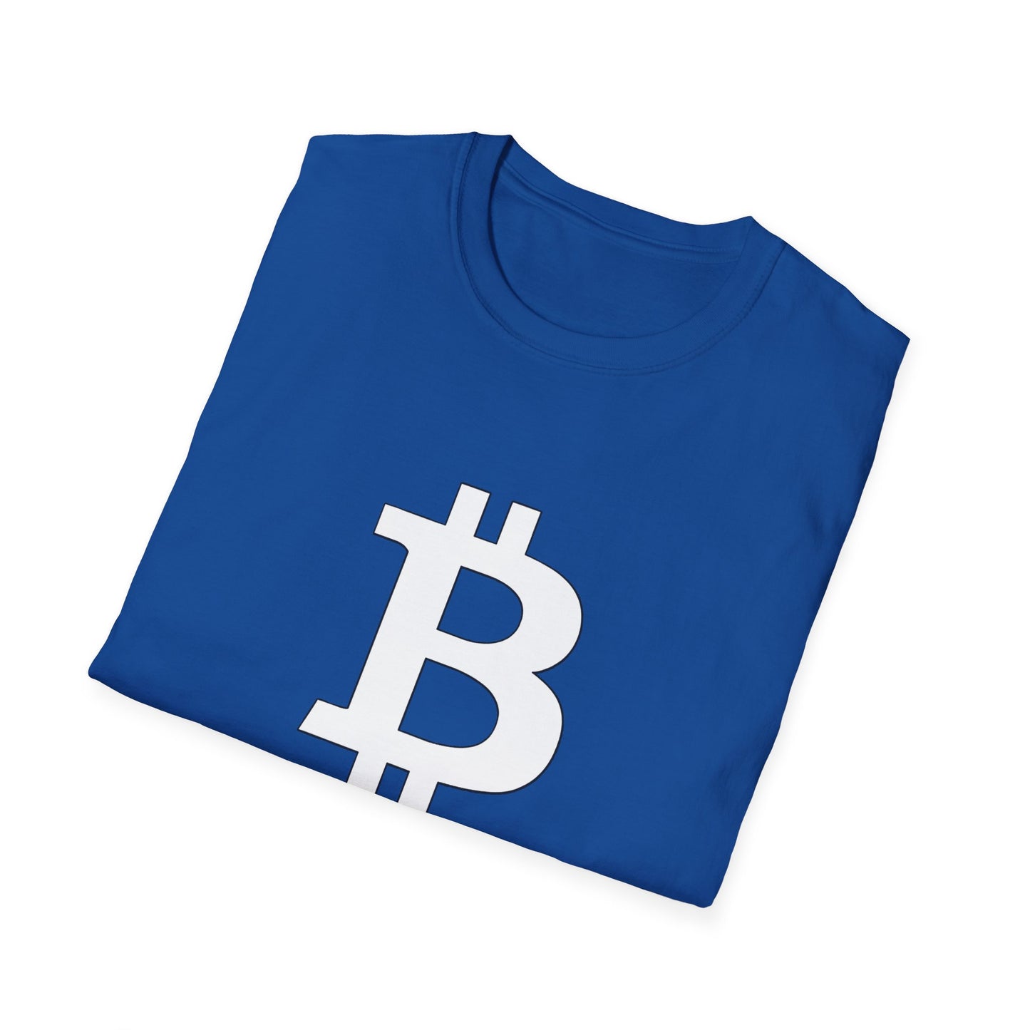 Bitcoin white logo | Softstyle T-Shirt