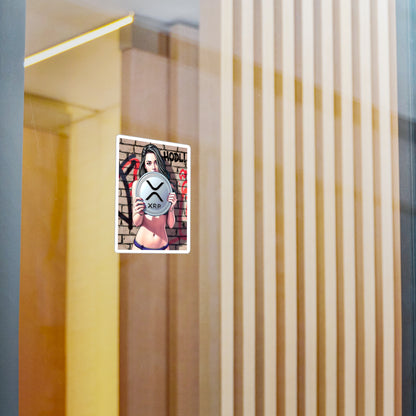 XRP hodl model | Kiss-Cut Vinyl Decals, Cryptocurrency Stickers