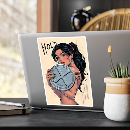 XRP Hold Me Tight - Kiss Cut Vinyl Decals