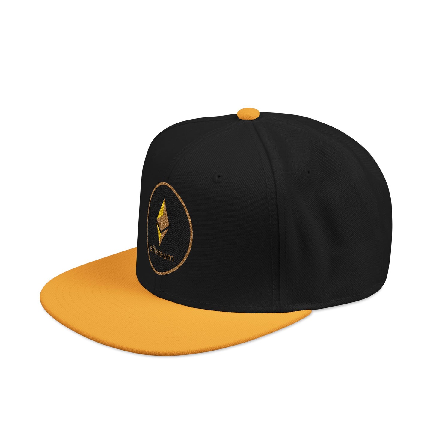 Ethereum Snapback Hat - Red Embroidered Cap for Crypto Enthusiasts