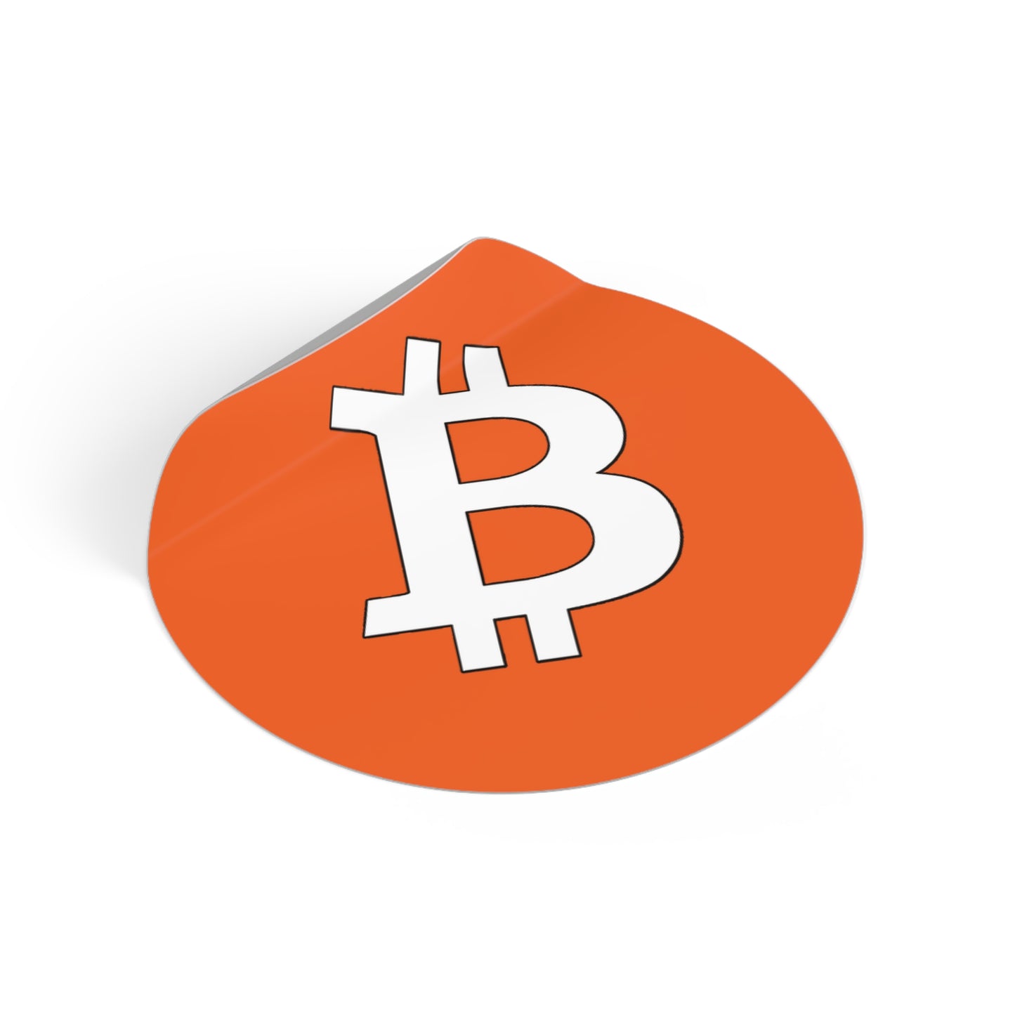 Bitcoin Round Orange | Vinyl Stickers