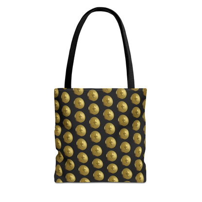 Ethereum Crypto Coin Pattern Tote Bag | Perfect for Gifts, Shopping, Beach Days, or Events