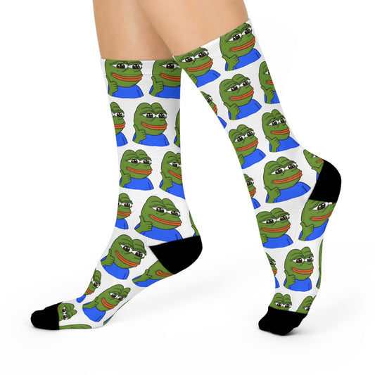 PEPE Meme | Cushion Crew Socks