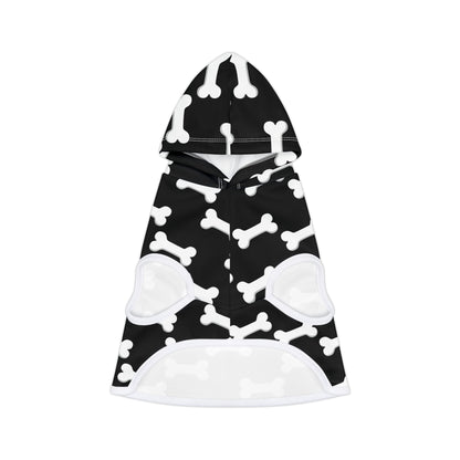 Cute Pet Hoodie with Bone Design, Perfect for Dog Lovers, Cats, Pet Apparel, Cozy Pet Wear